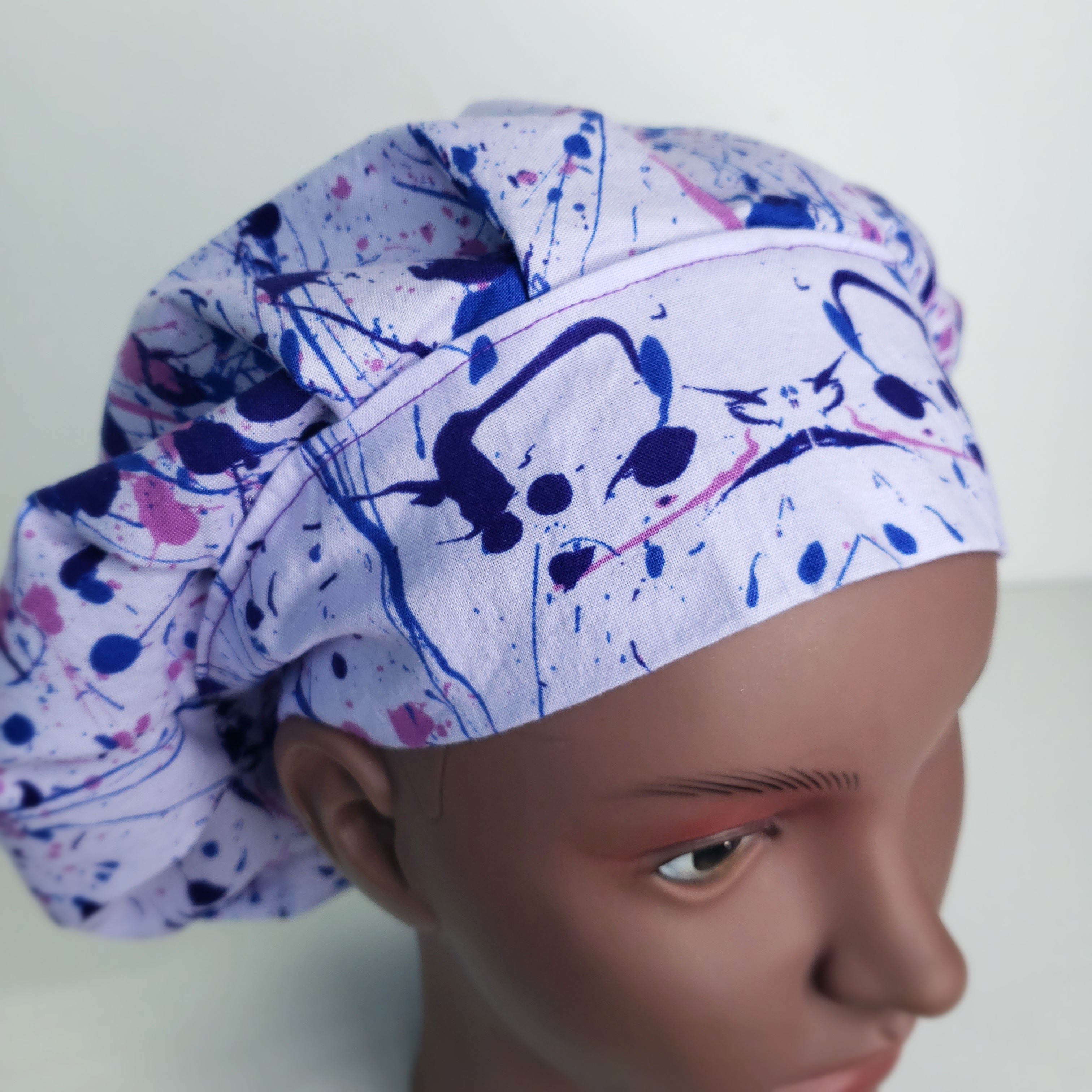 Surgical Bonnet Purple Splatter