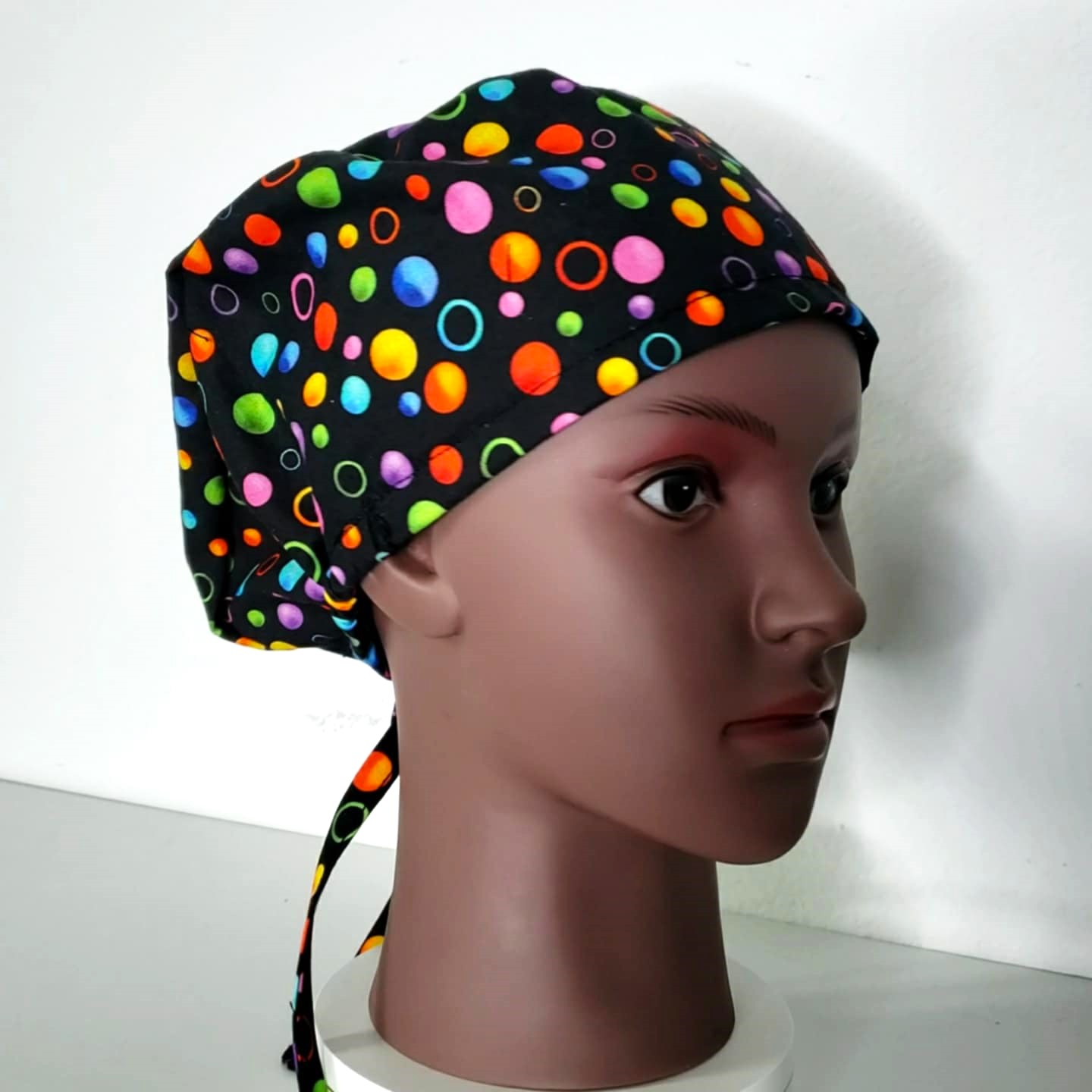 Colorful Bubbles Scrub Cap