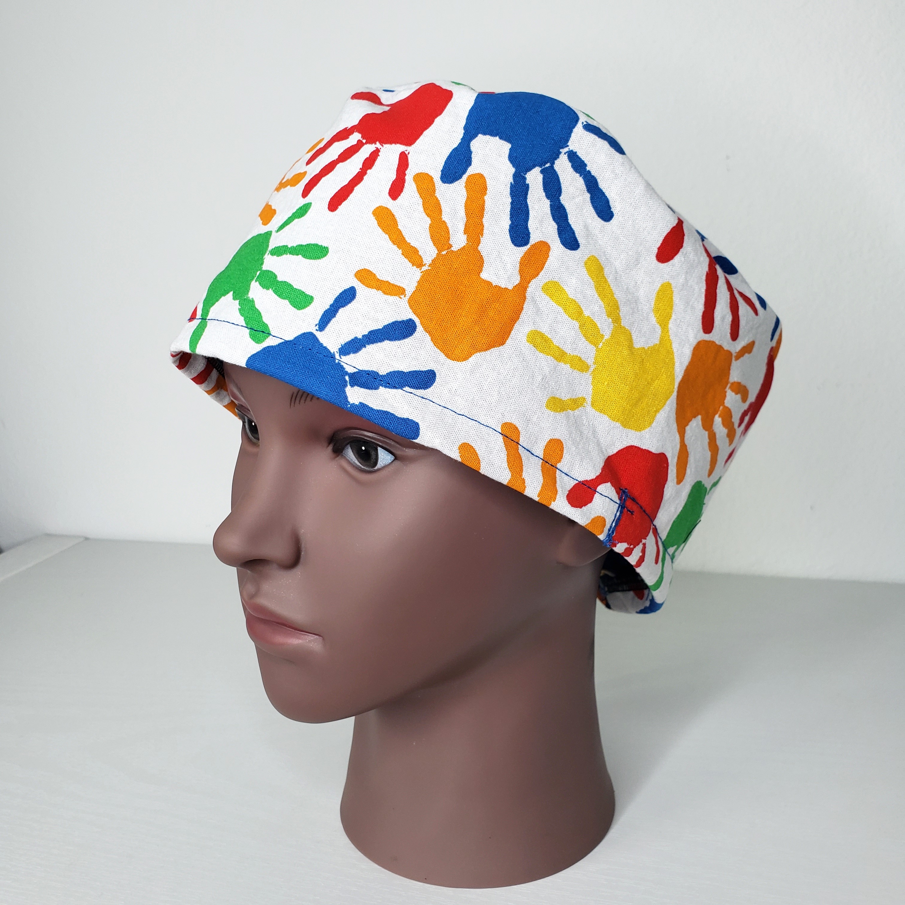 Finger Painting Scrub Cap