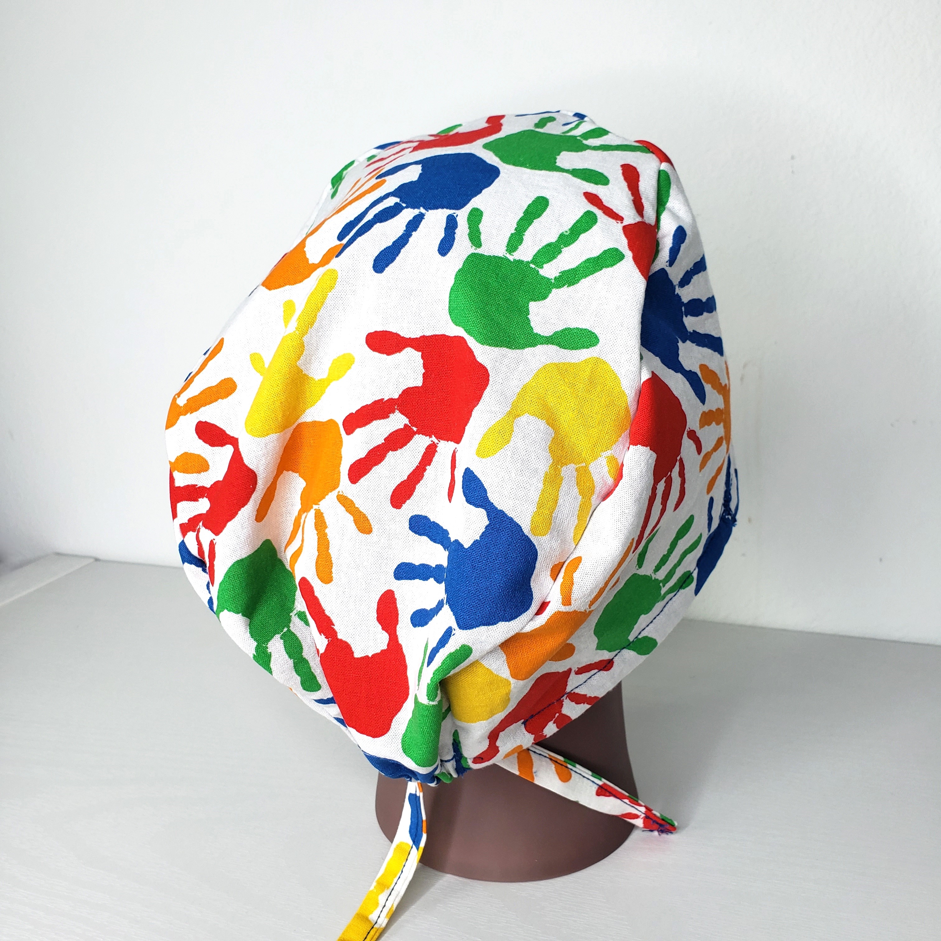 Finger Painting Scrub Cap