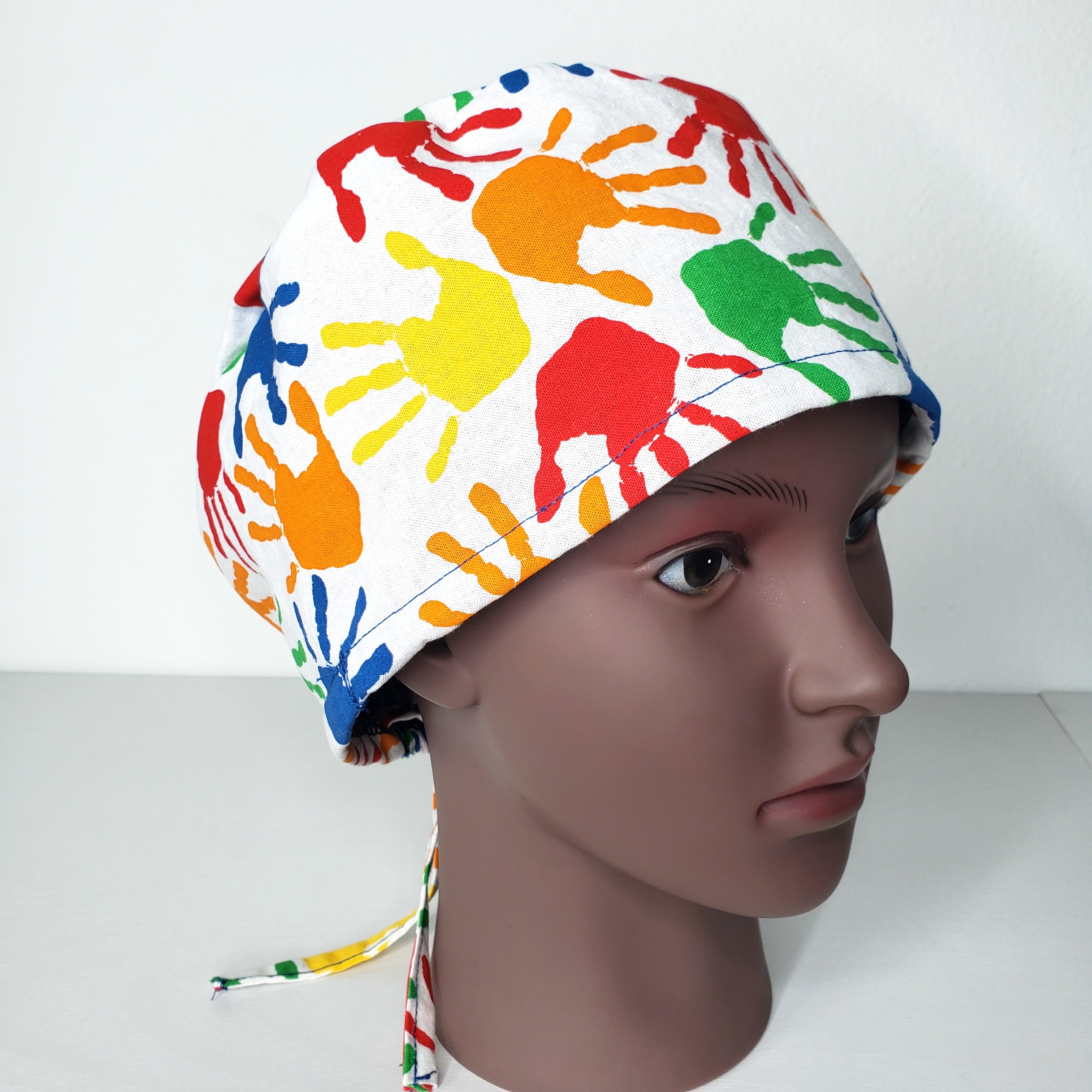 Finger Painting Scrub Cap
