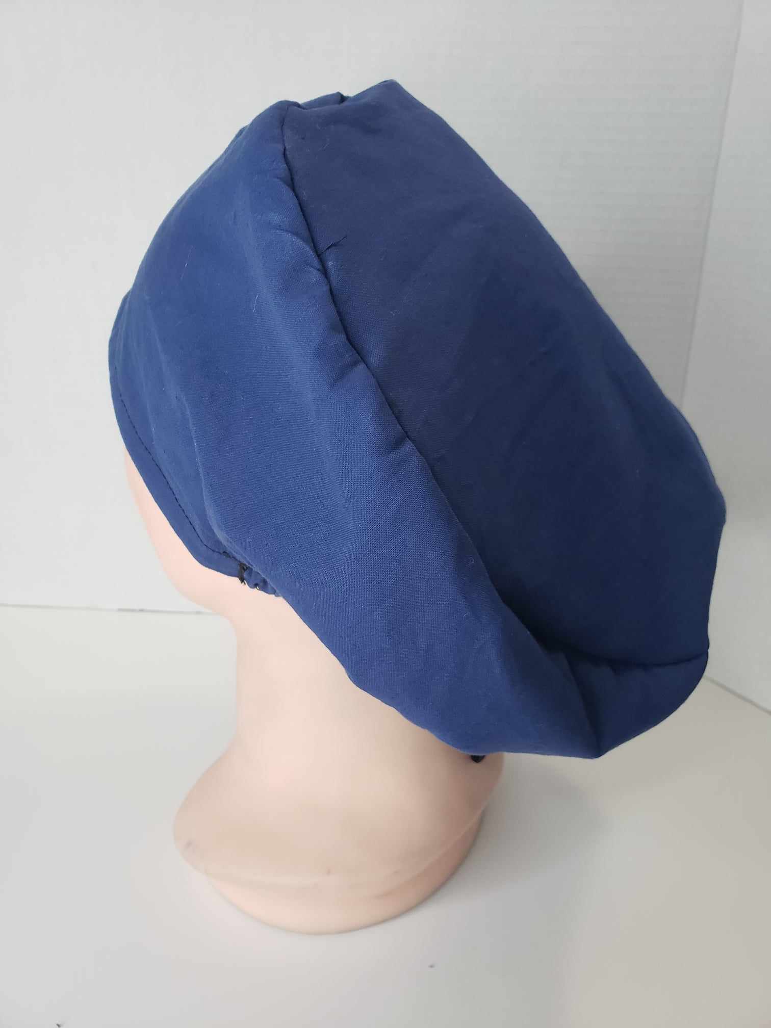 Solid Navy Blue Nurse European Cap