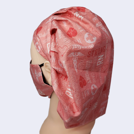 Surgical Bonnet RN Pink