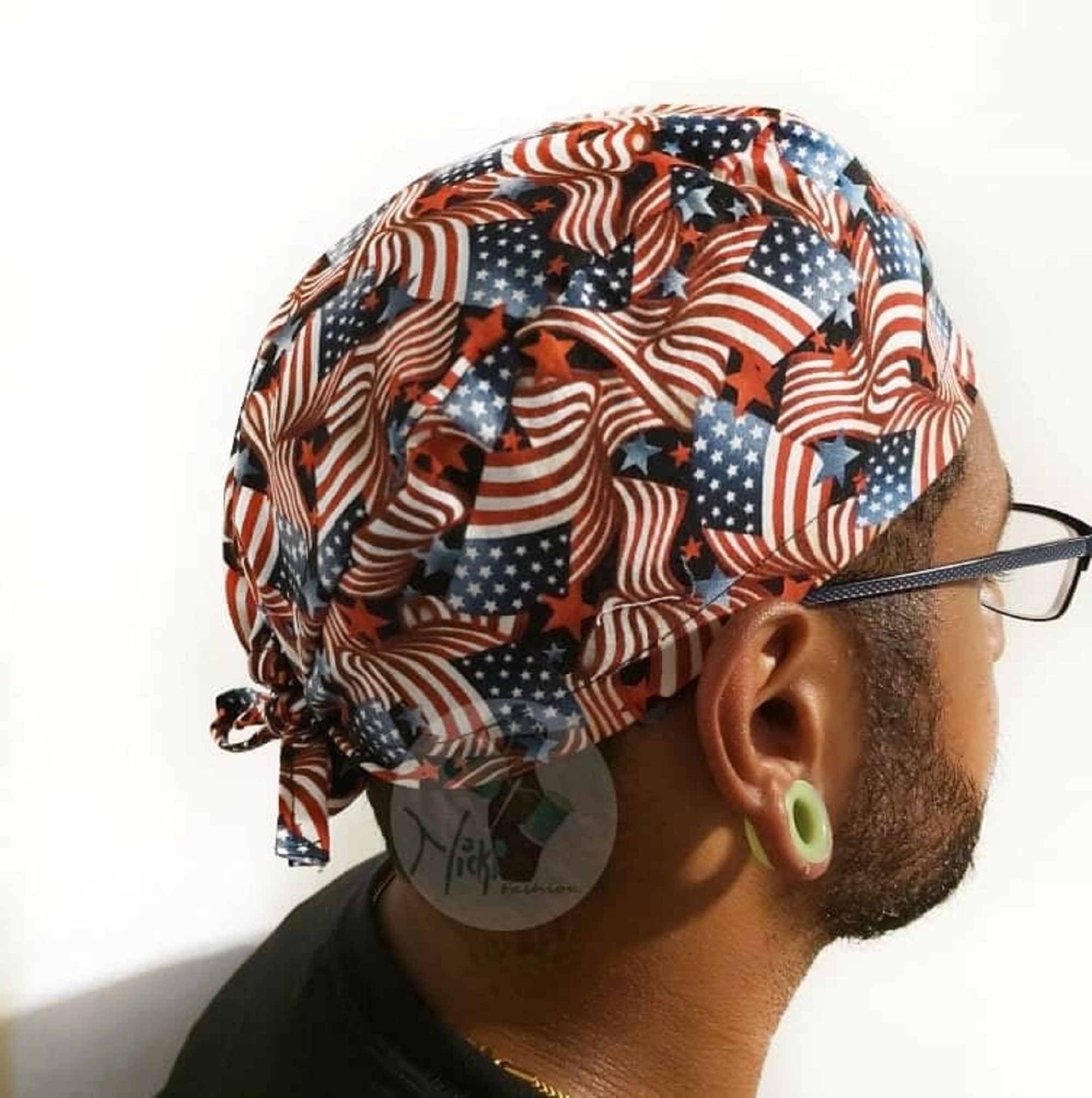 Surgical Cap US Flags