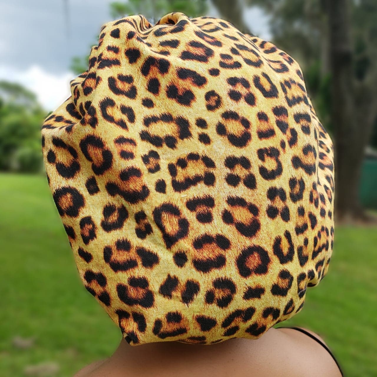 Scrub Cap for Women Cheetah Print