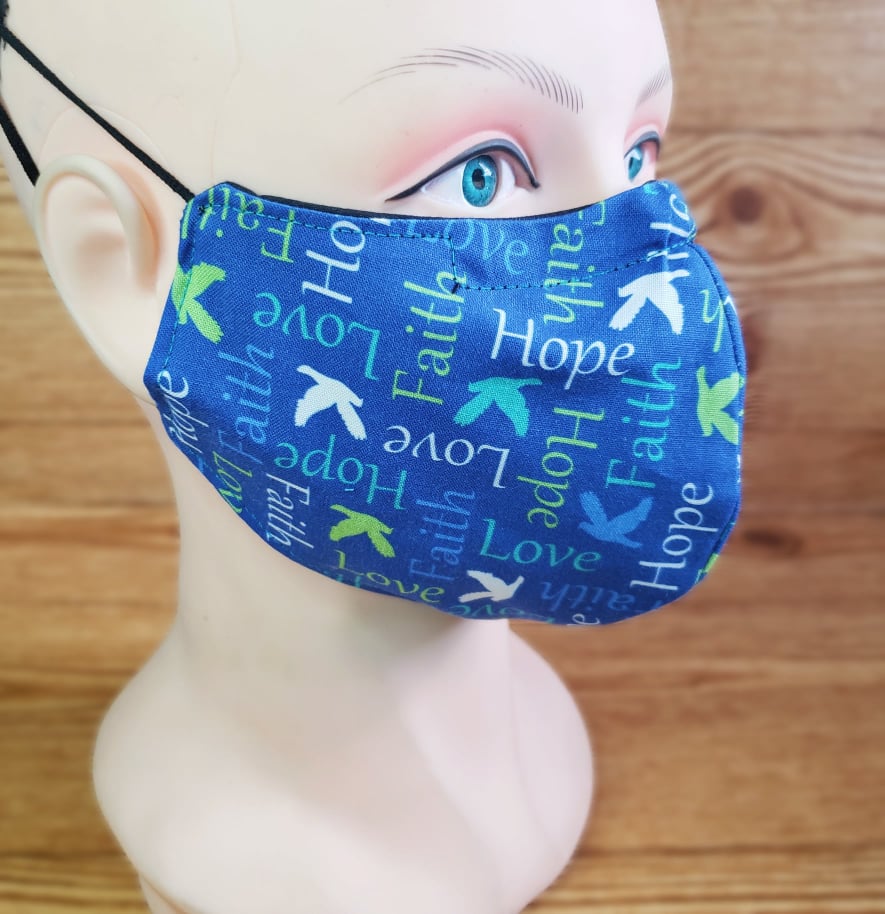 Love Faith Hope Cloth Face Mask