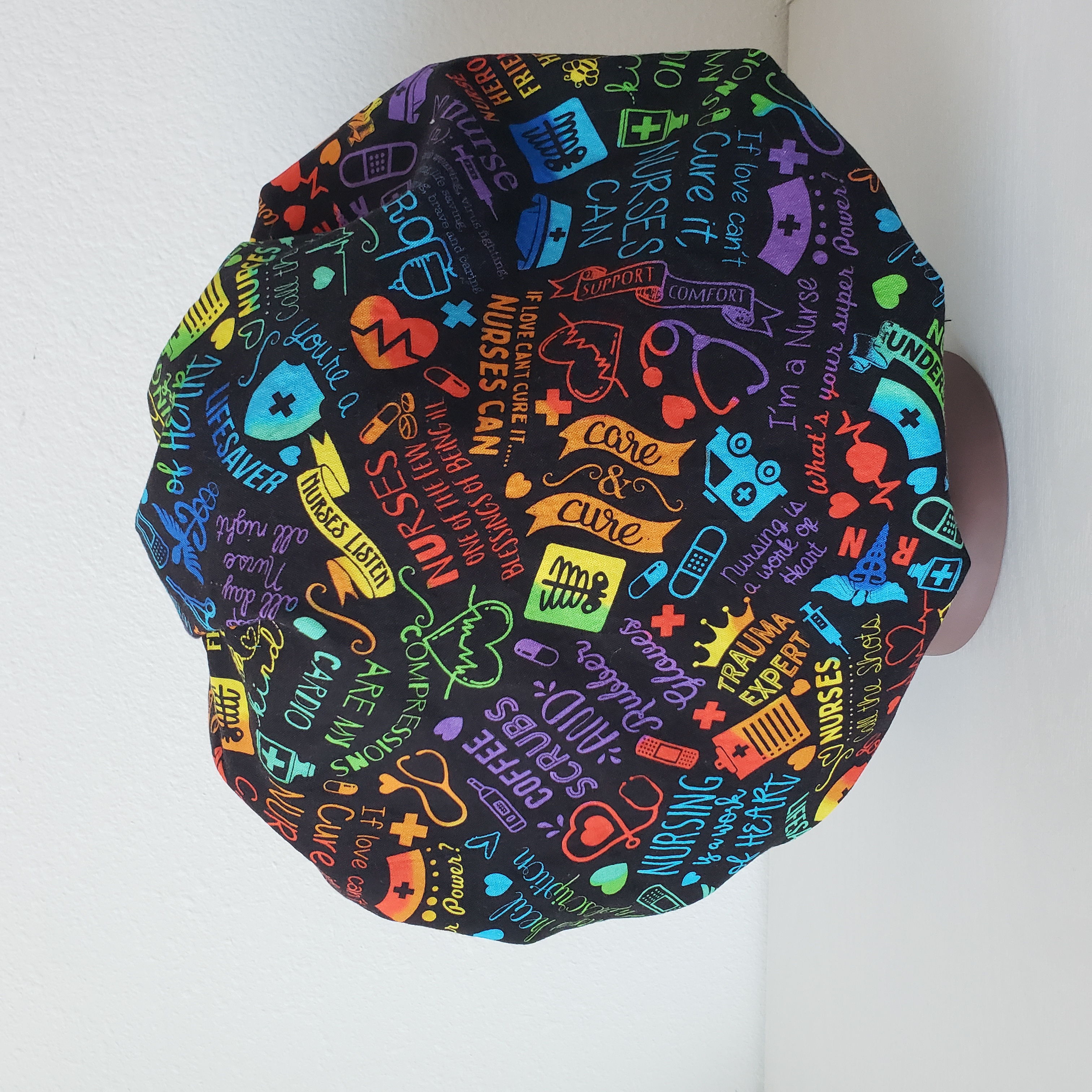 Colorful Nurse Medical Scrub Bonnet