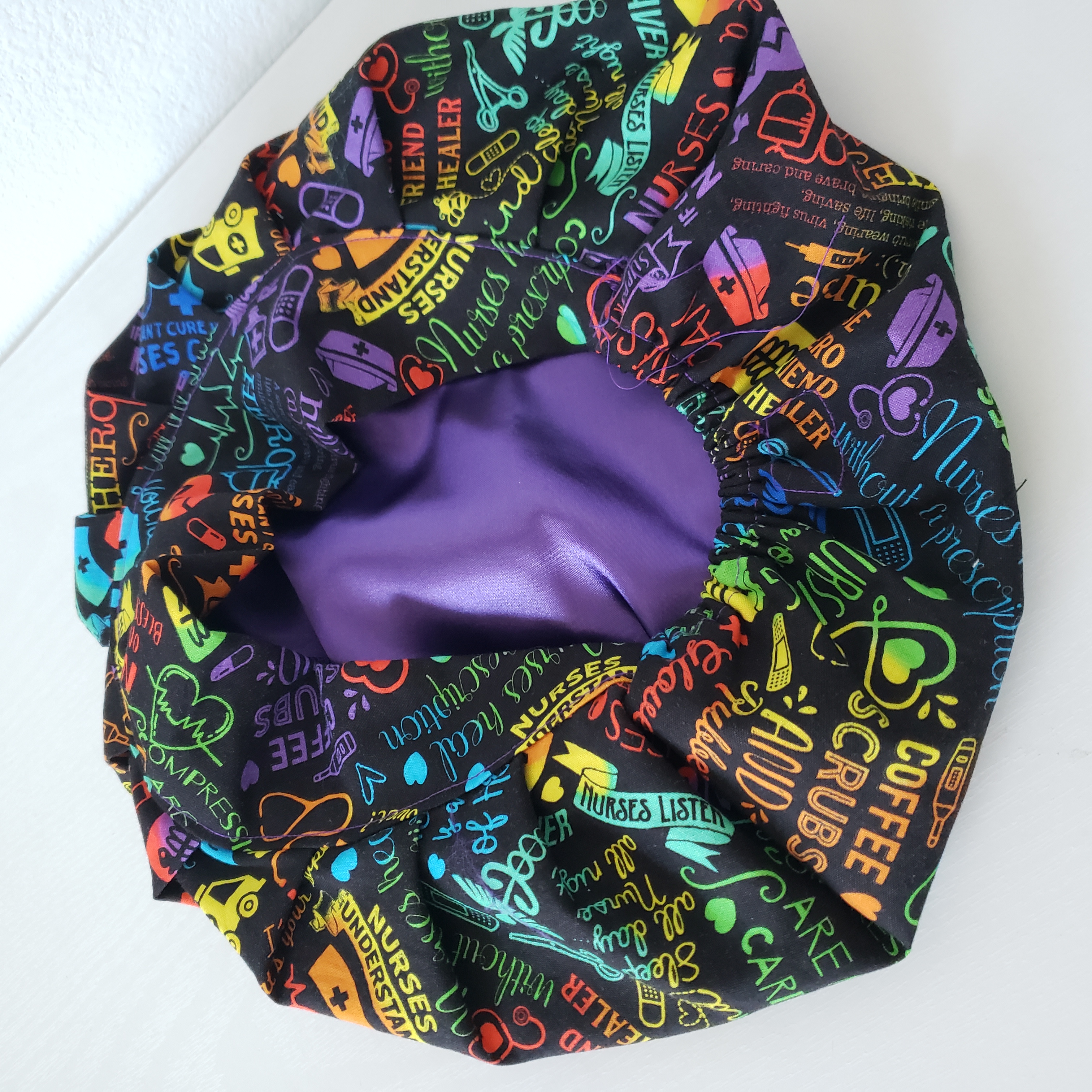 Colorful Nurse Medical Scrub Bonnet