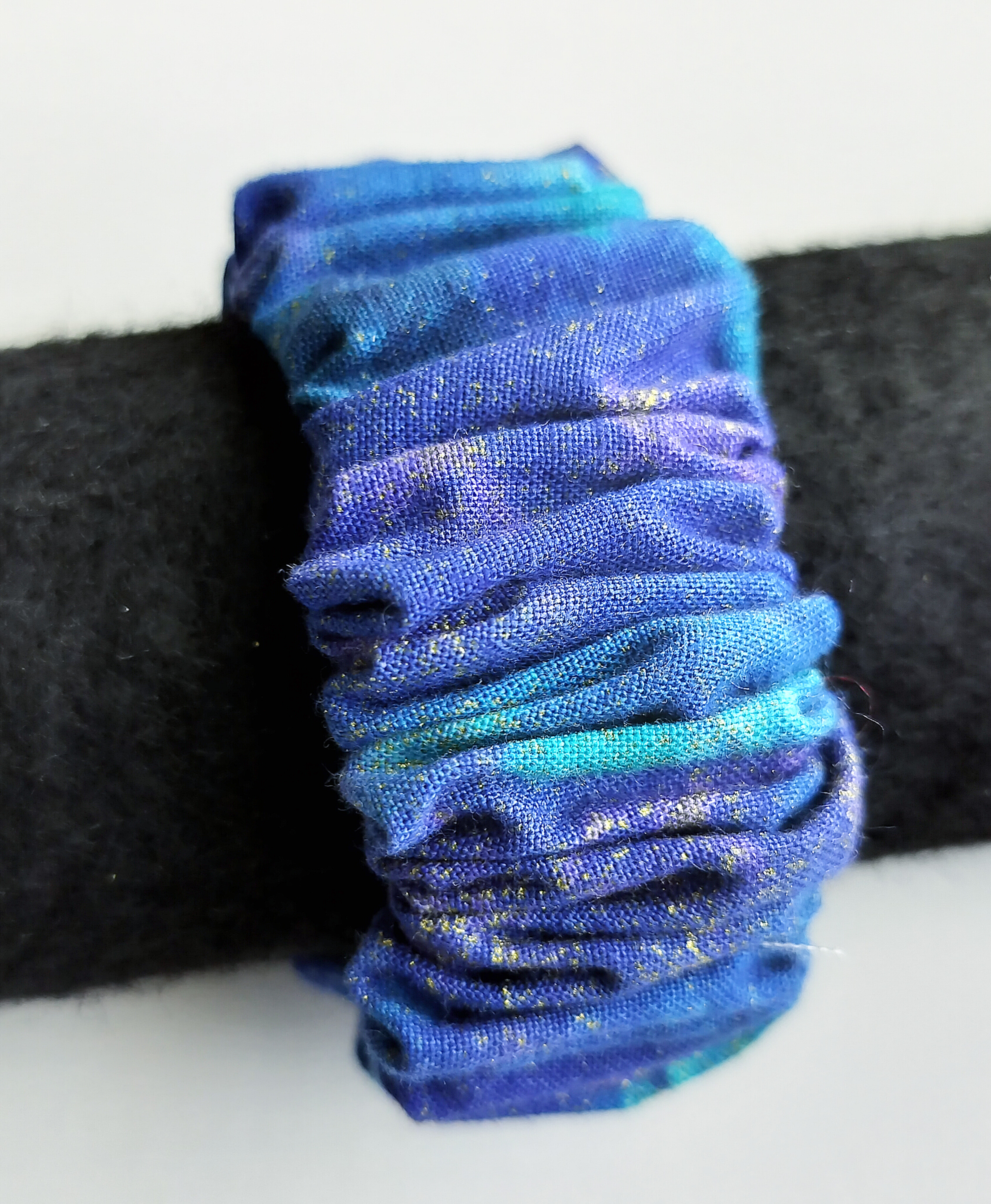 Blue Cosmic Bangle Scrunchie