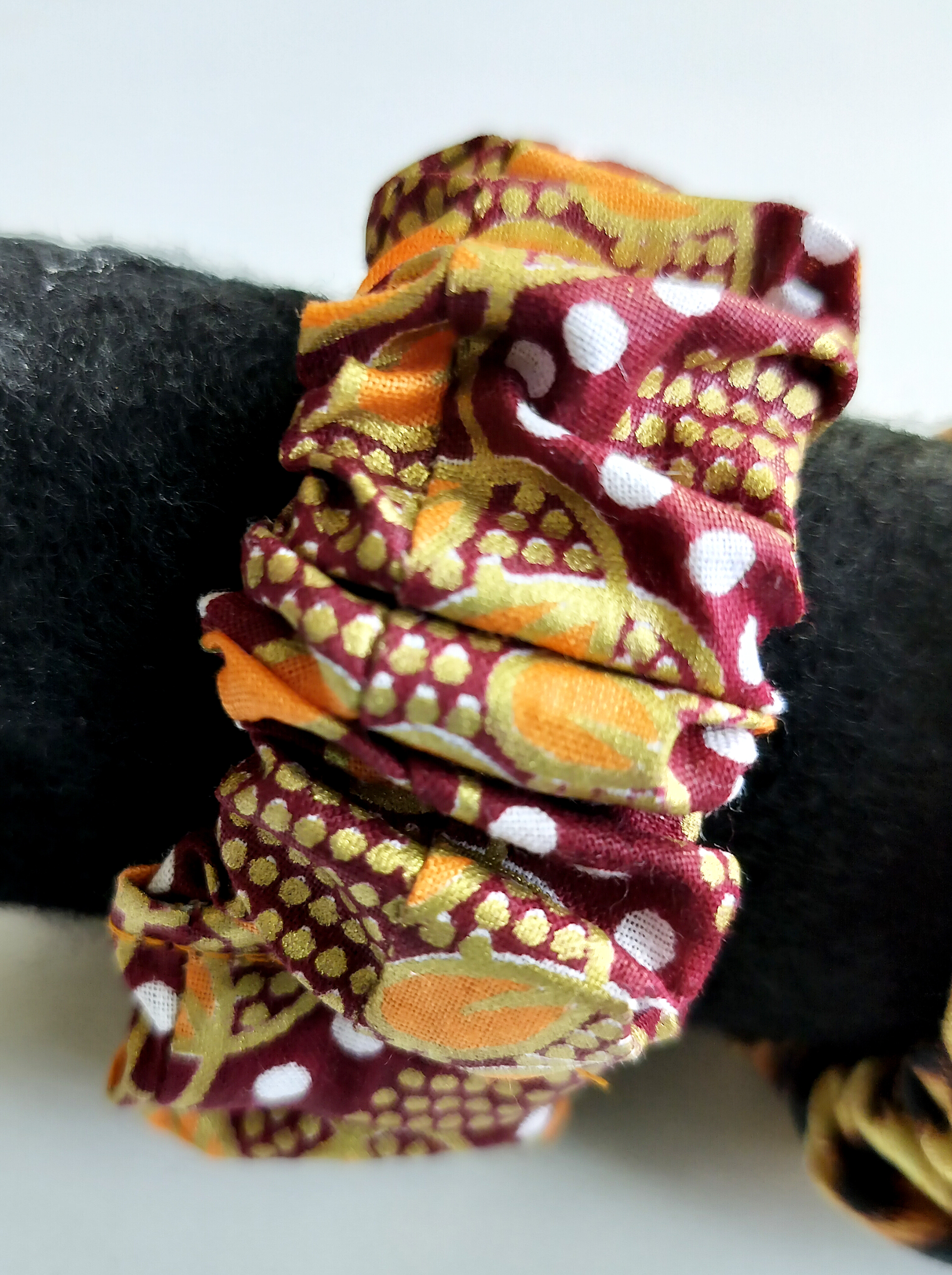 African Print Bangle Scrunchie
