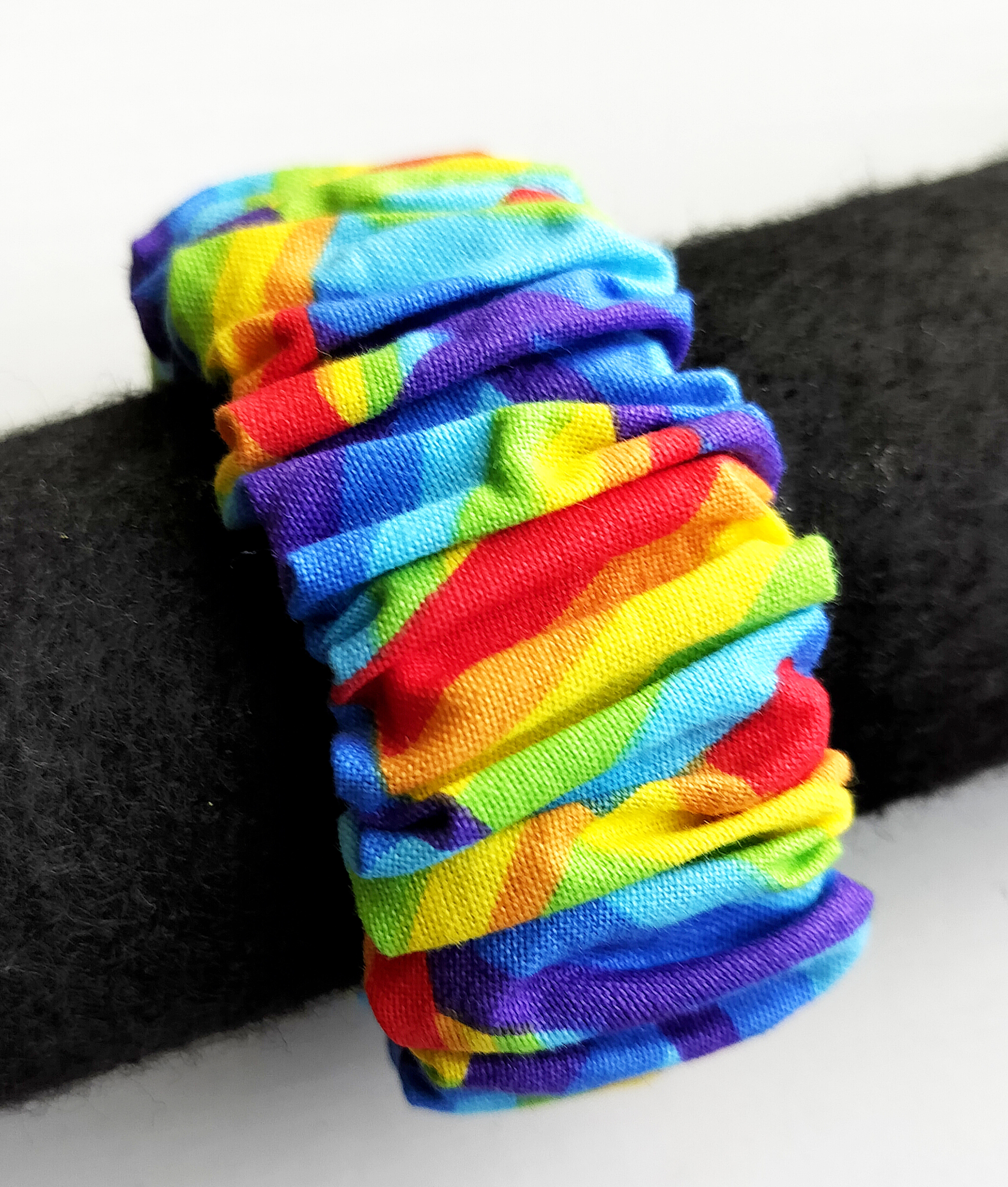 Rainbow Colors Bangle Scrunchie