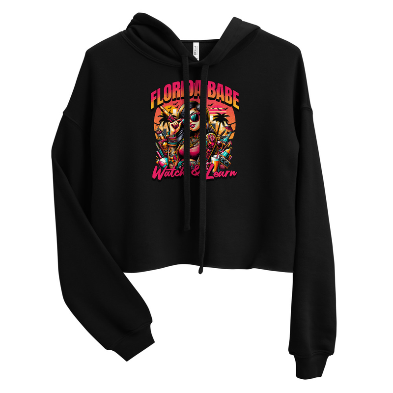 Florida Babe Crop Hoodie