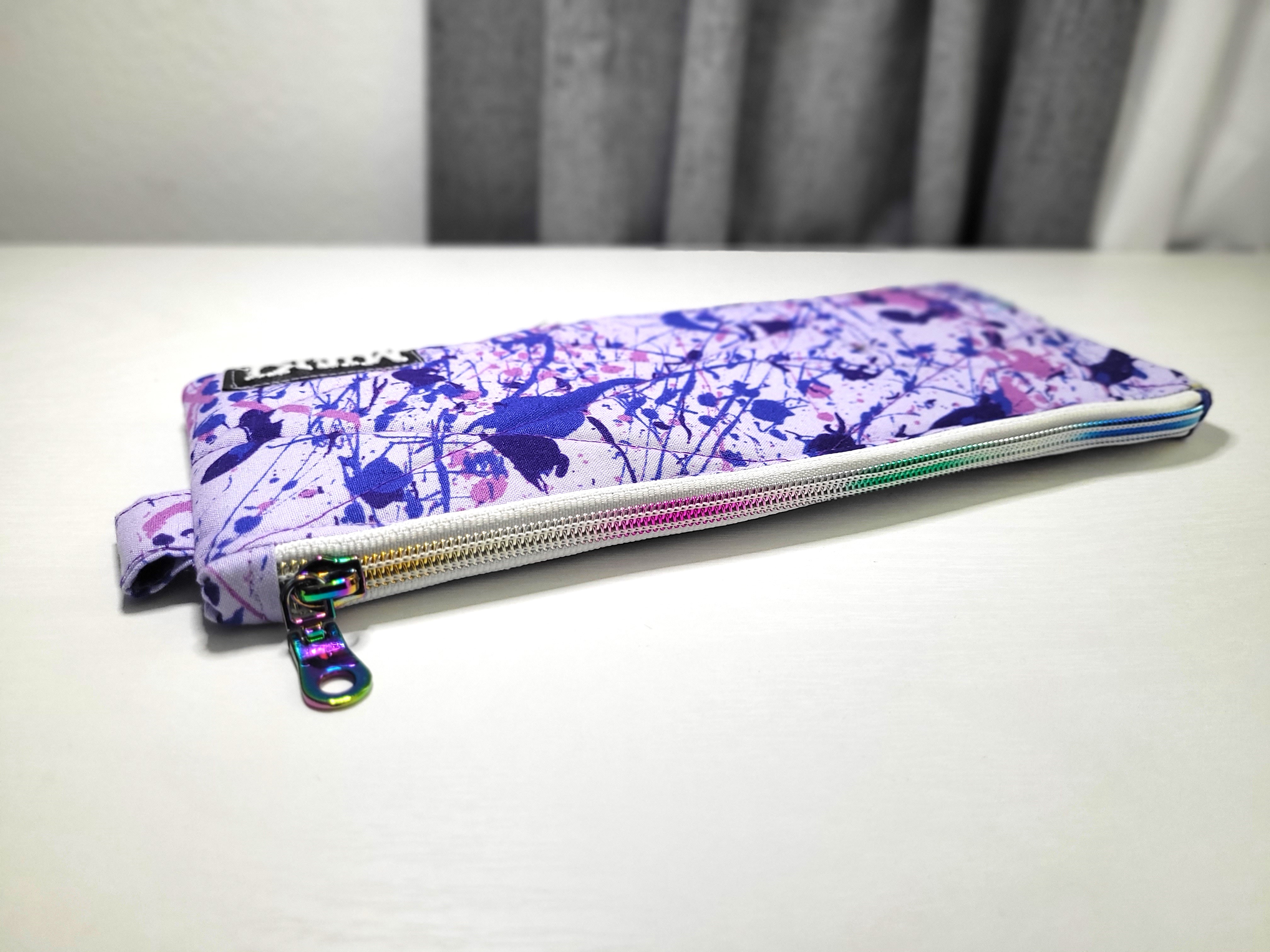 Zipper Pouch Set - Purple Splatter