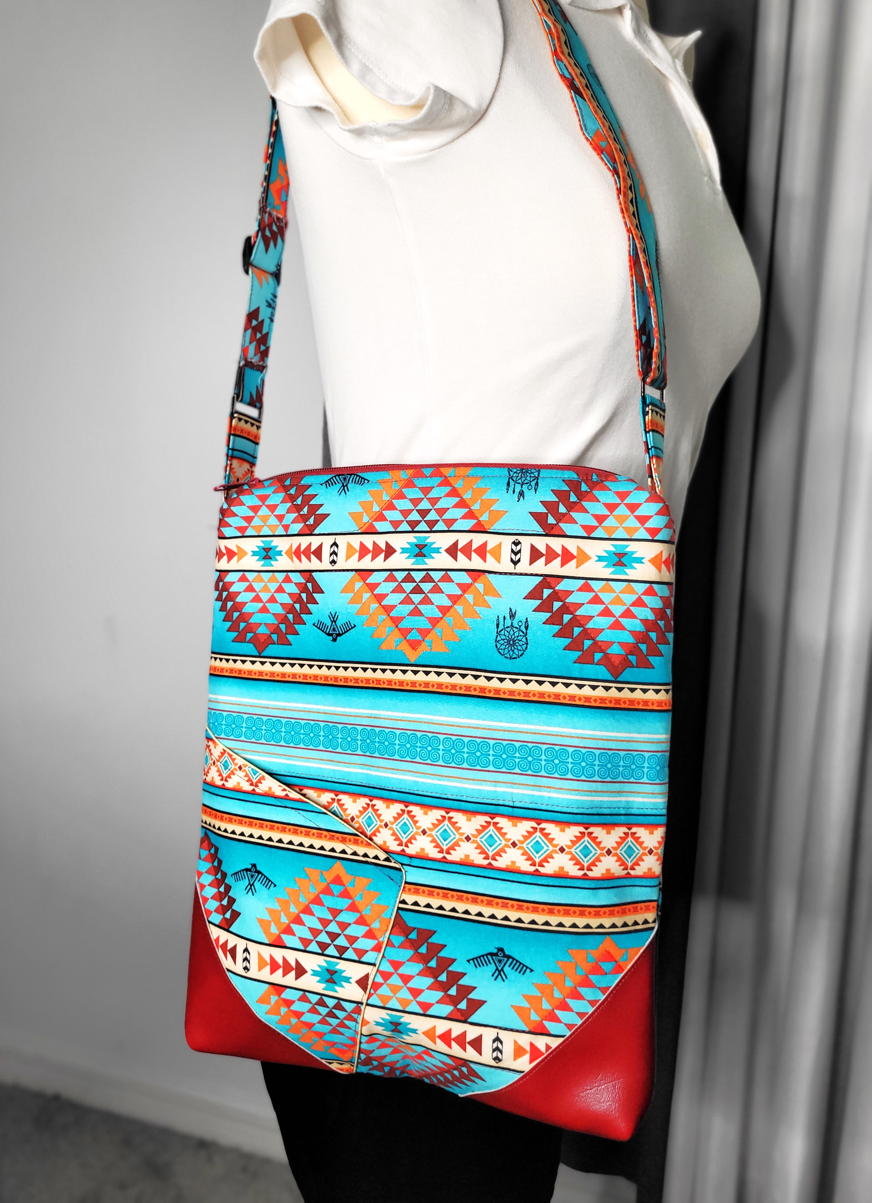 Aztec Pattern Crossbody Bag