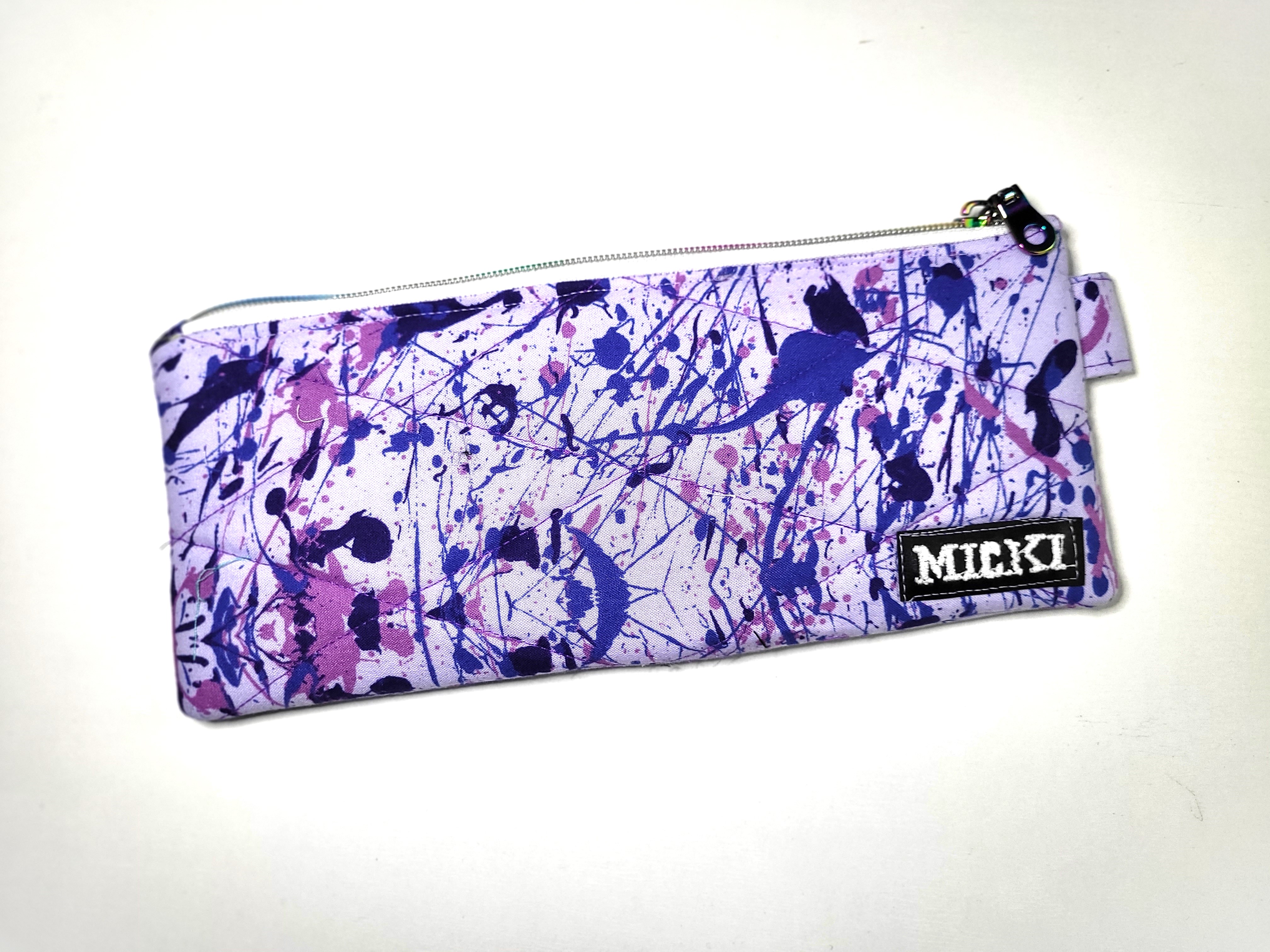 Zipper Pouch Set - Purple Splatter