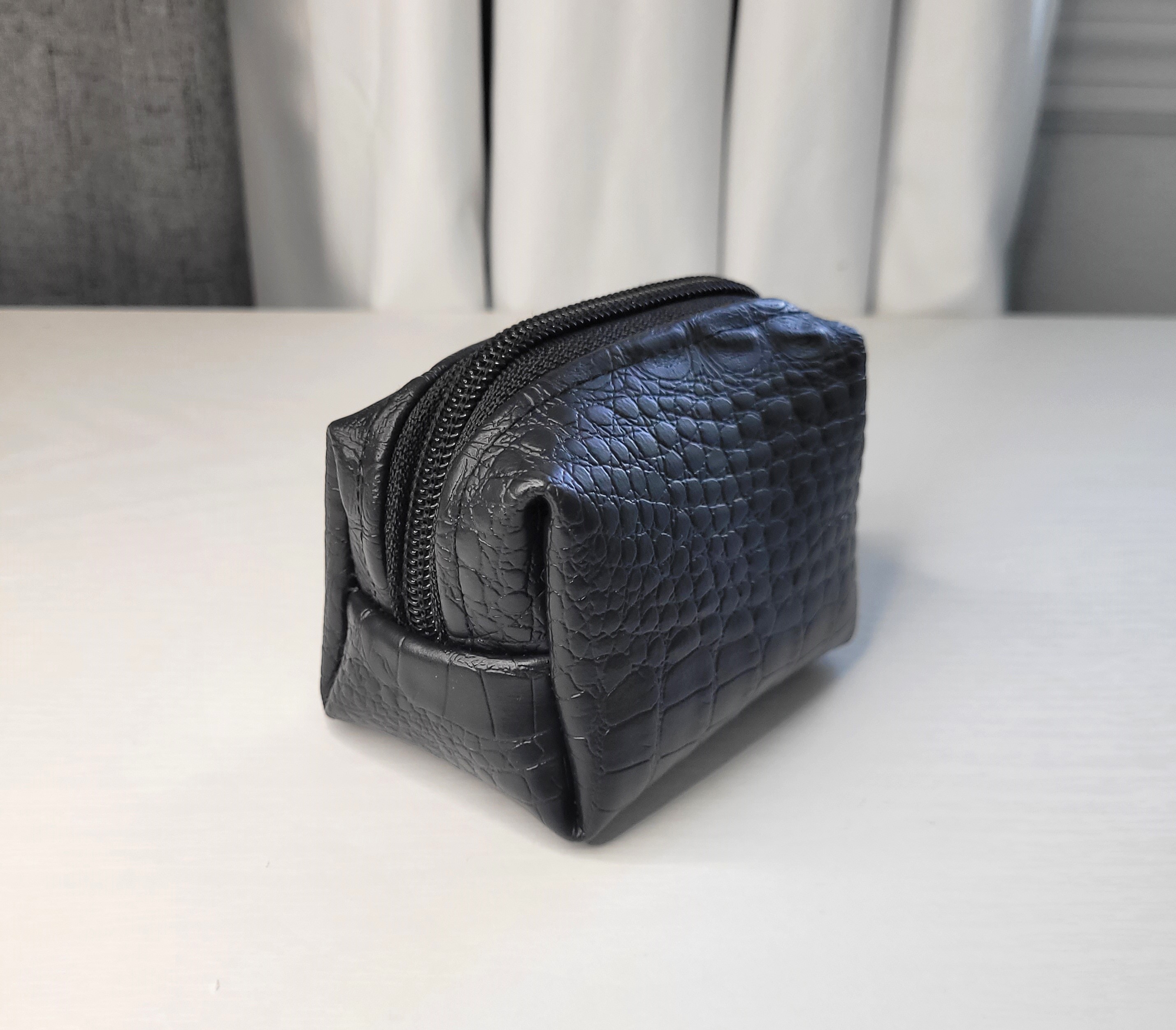 Black leather Mini Pouch