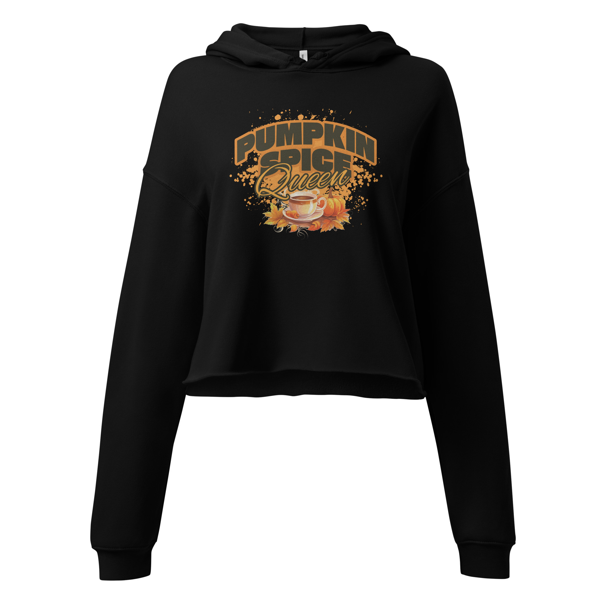 Pumpkin Spice Queen Crop Hoodie