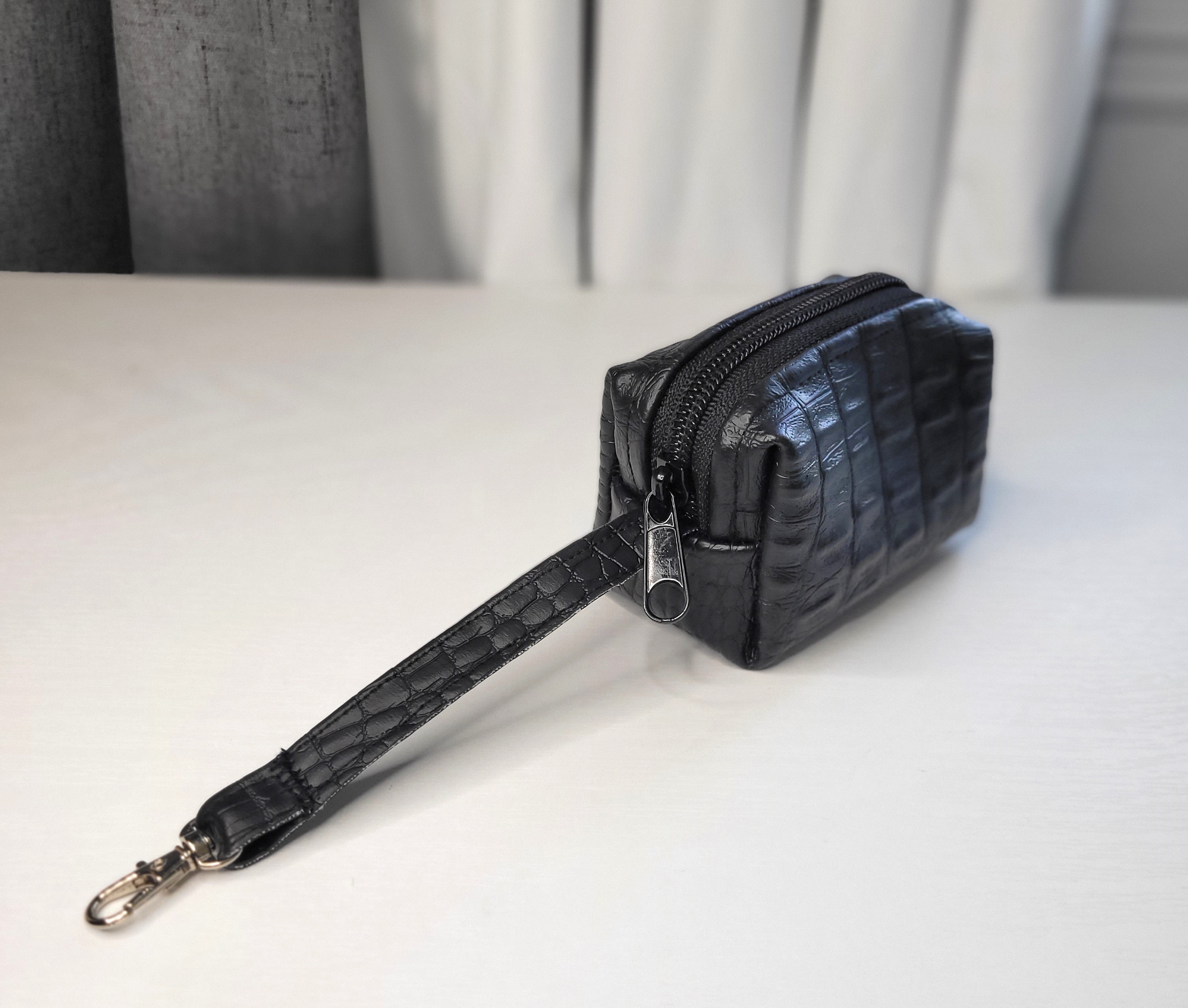 Black leather Mini Pouch