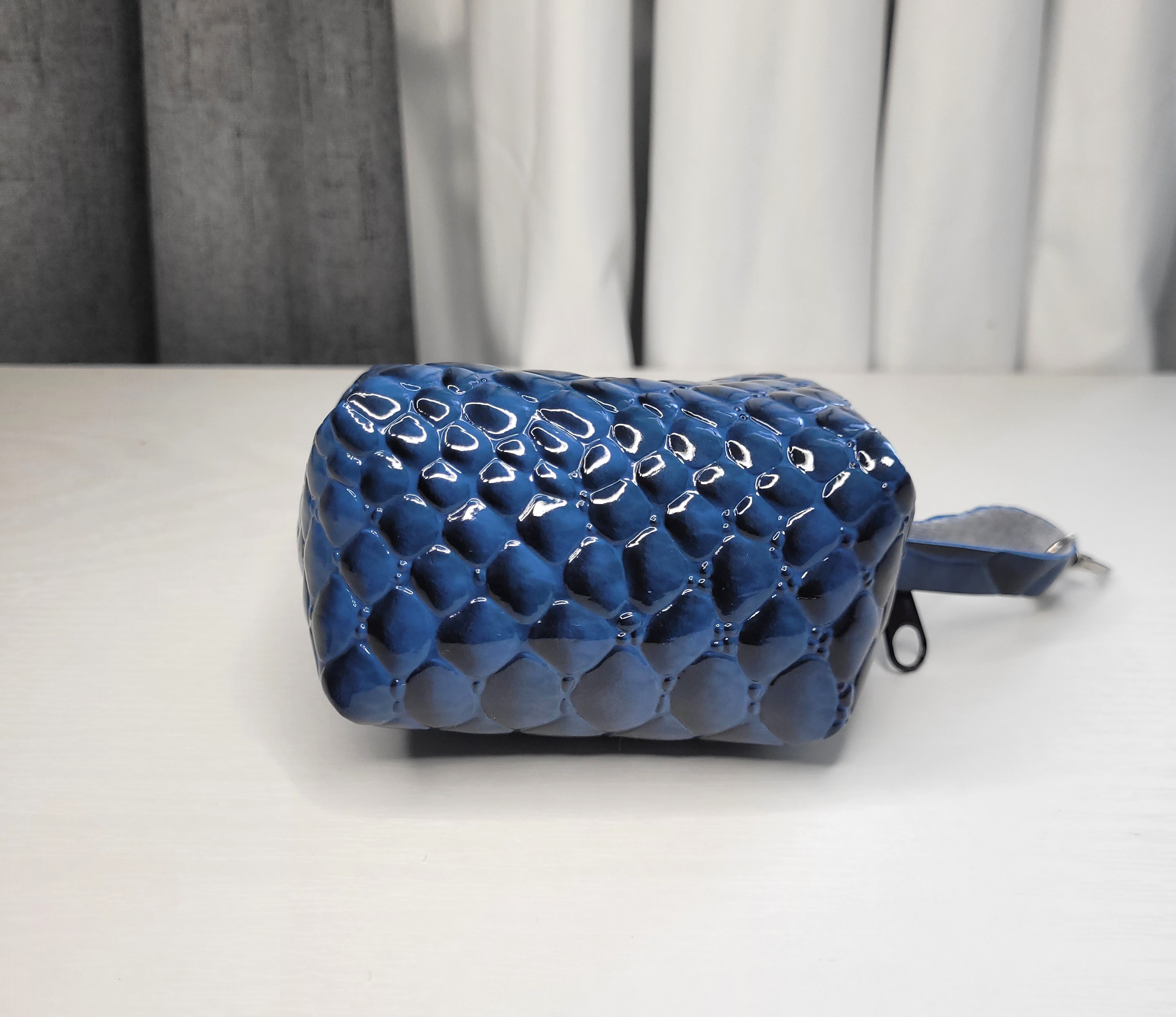 Blue leather Mini Pouch