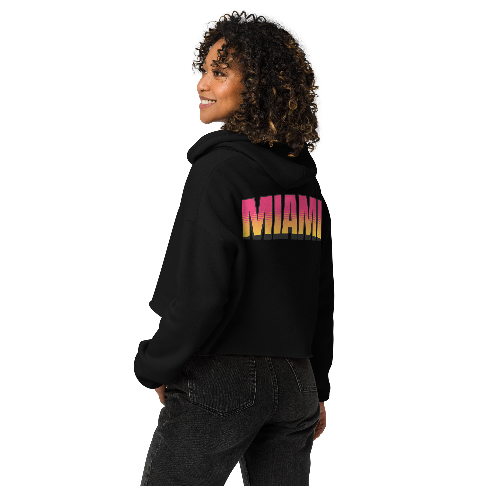 Florida Babe Crop Hoodie (Brown Skin)