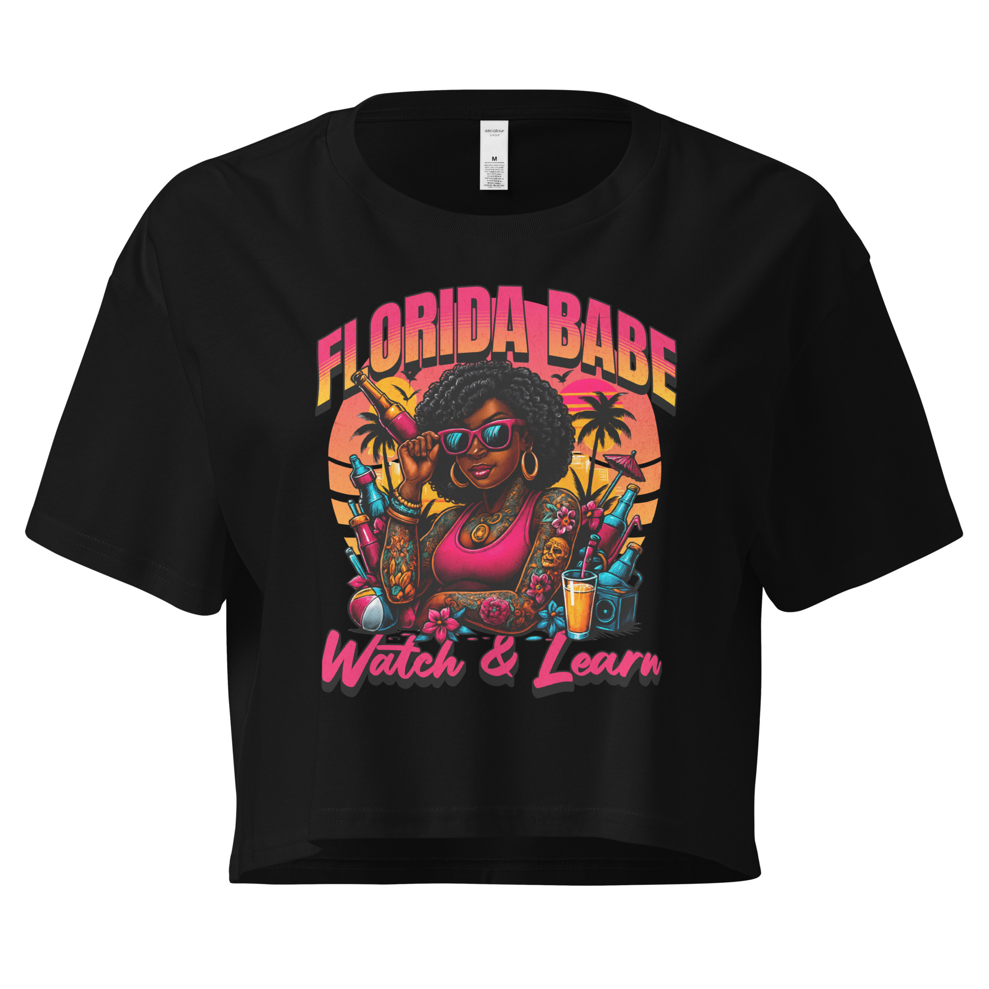 Women’s crop top - Florida Babe (Brown Skin)