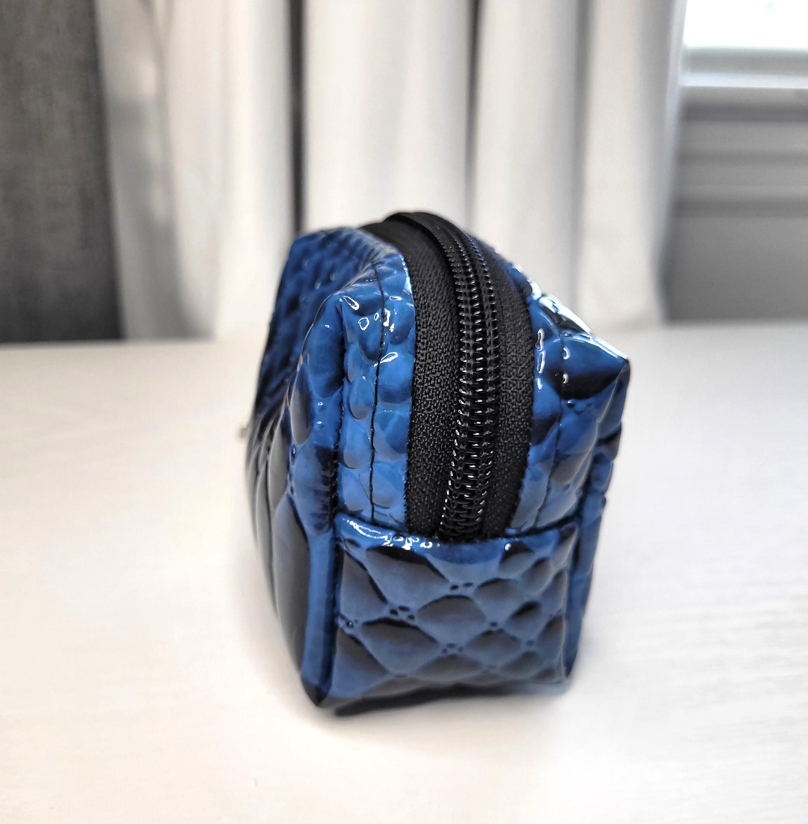 Blue leather Mini Pouch