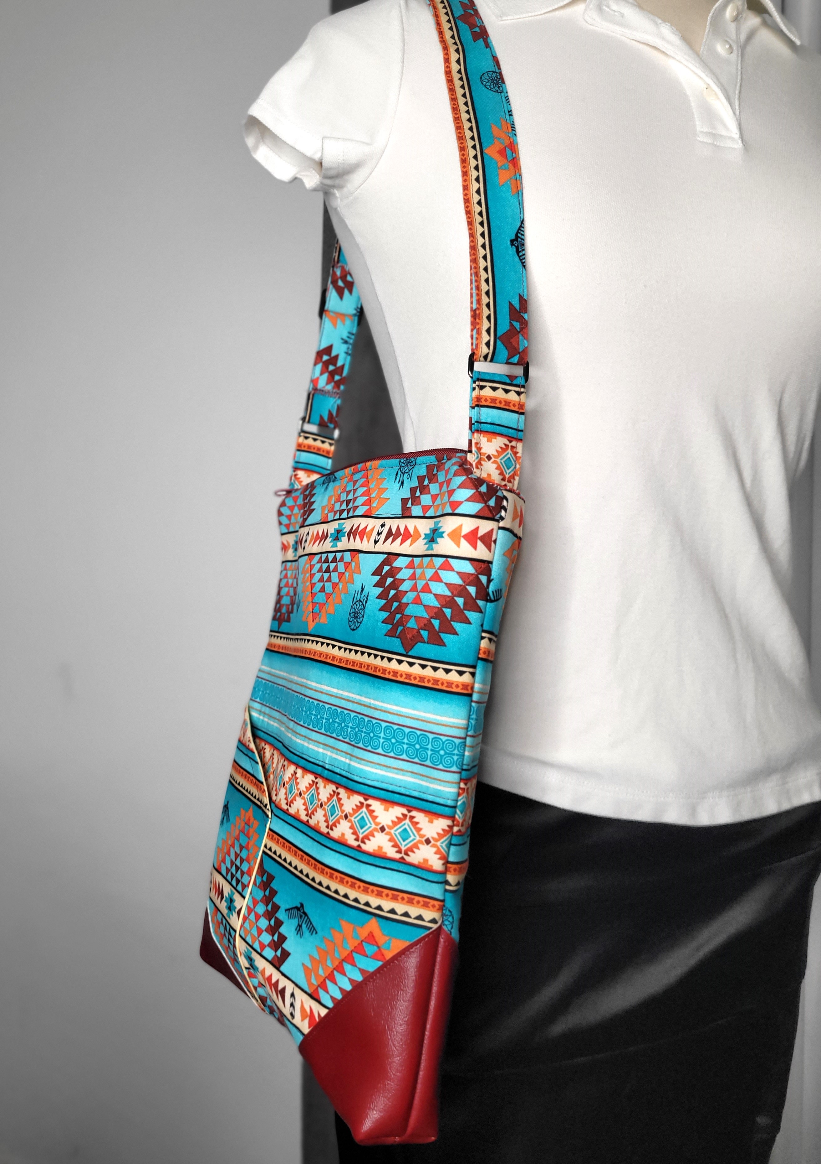 Aztec Pattern Crossbody Bag