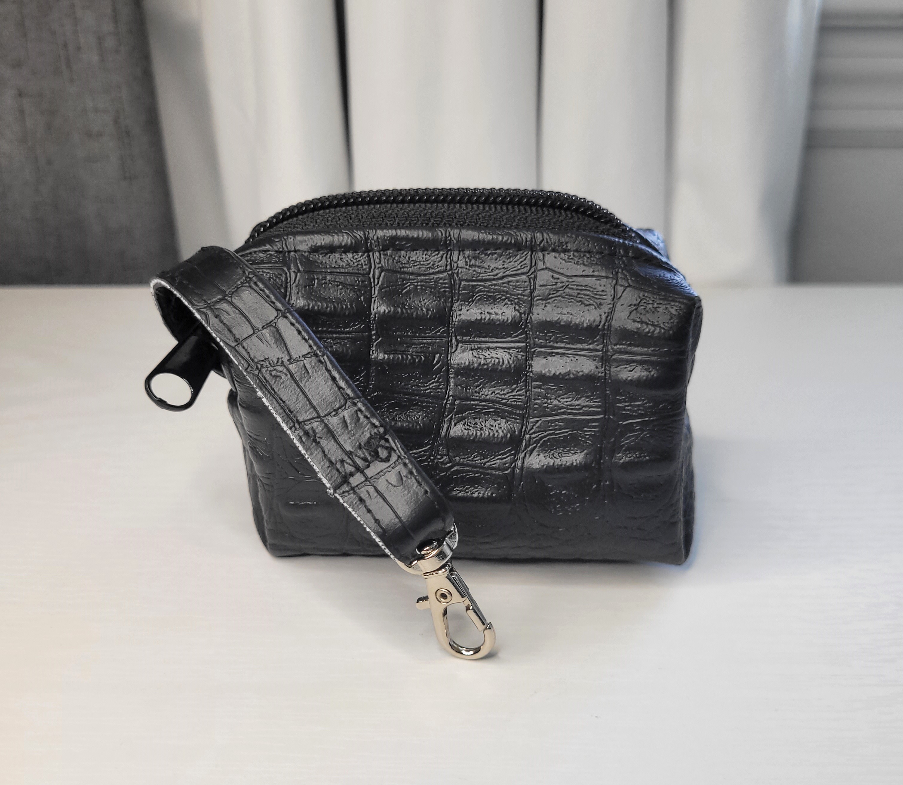 Black leather Mini Pouch
