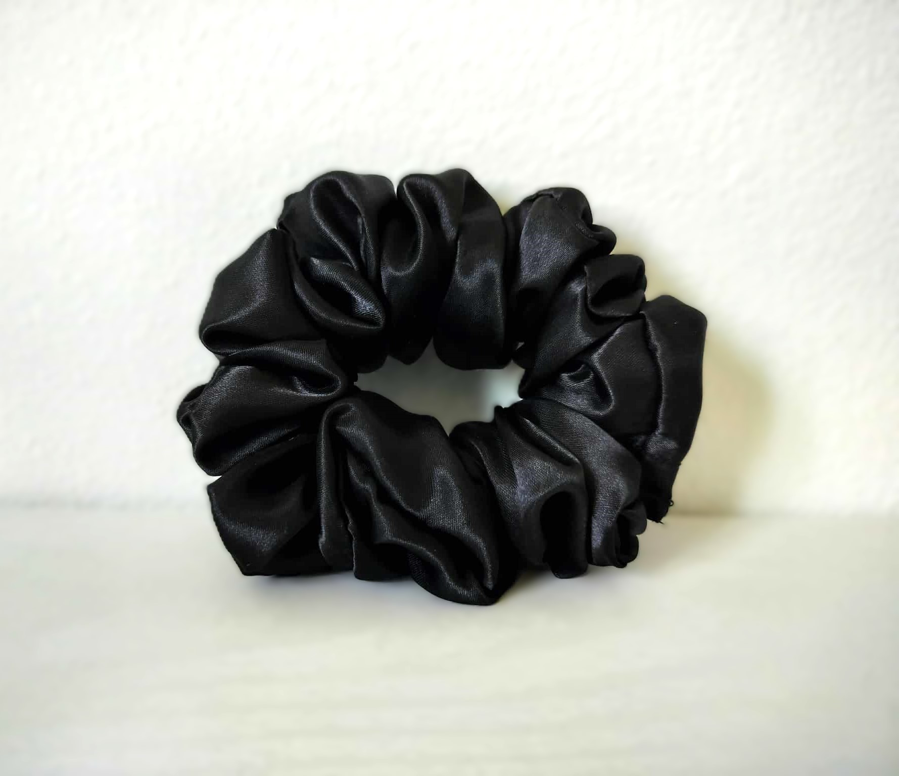 Black Silk Scrunchie