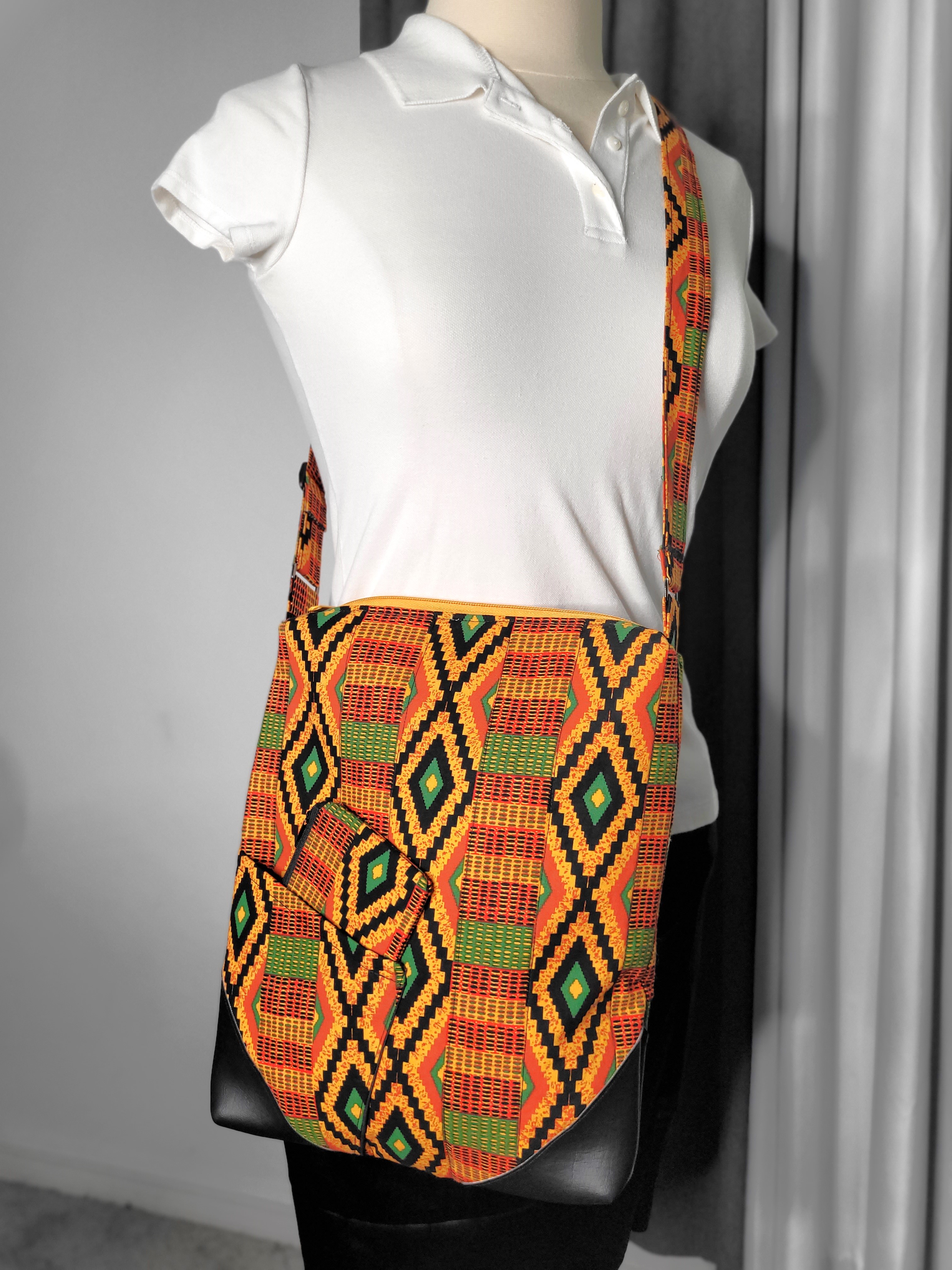 African Print Crossbody Bag