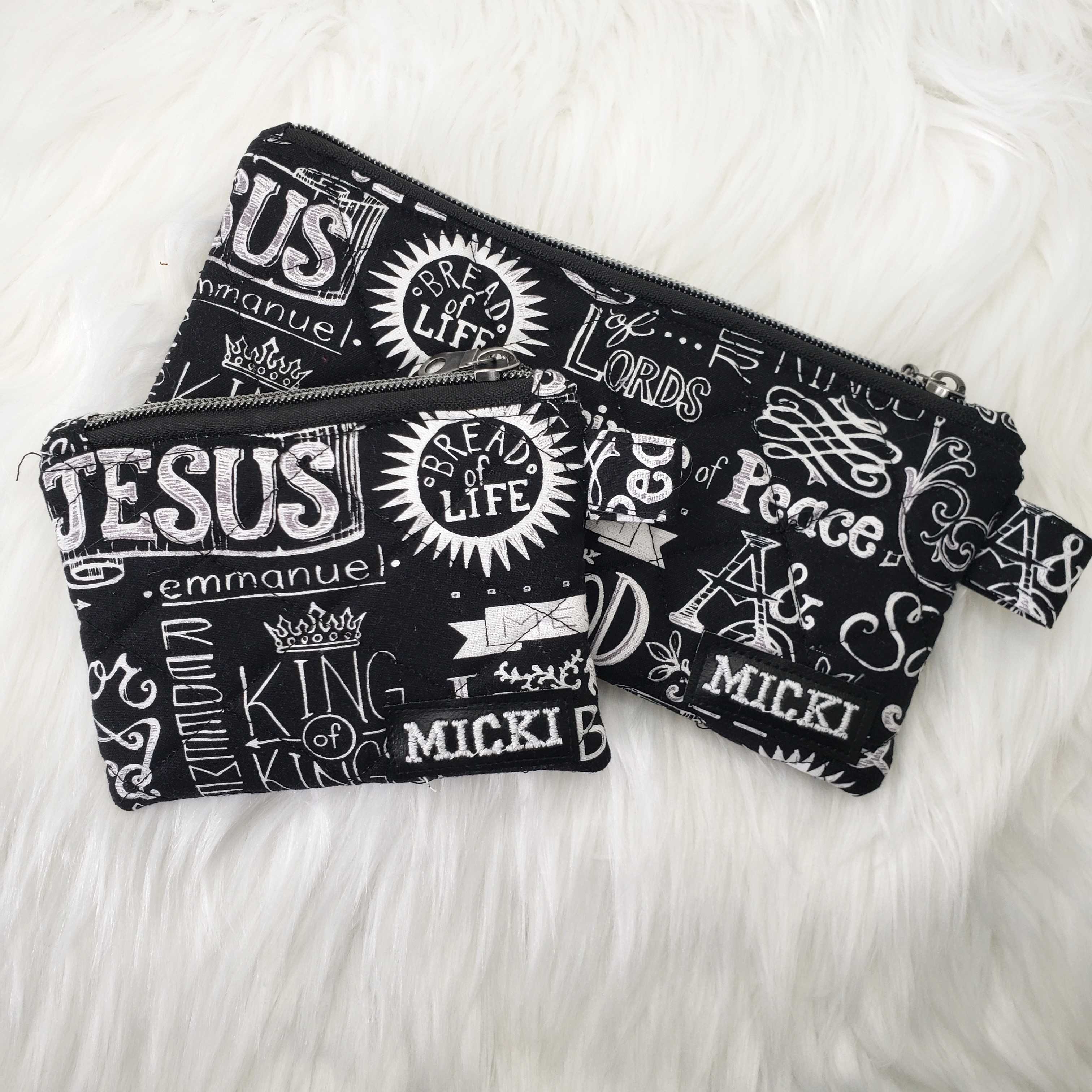 Zipper Pouch Set - In Jesus Name