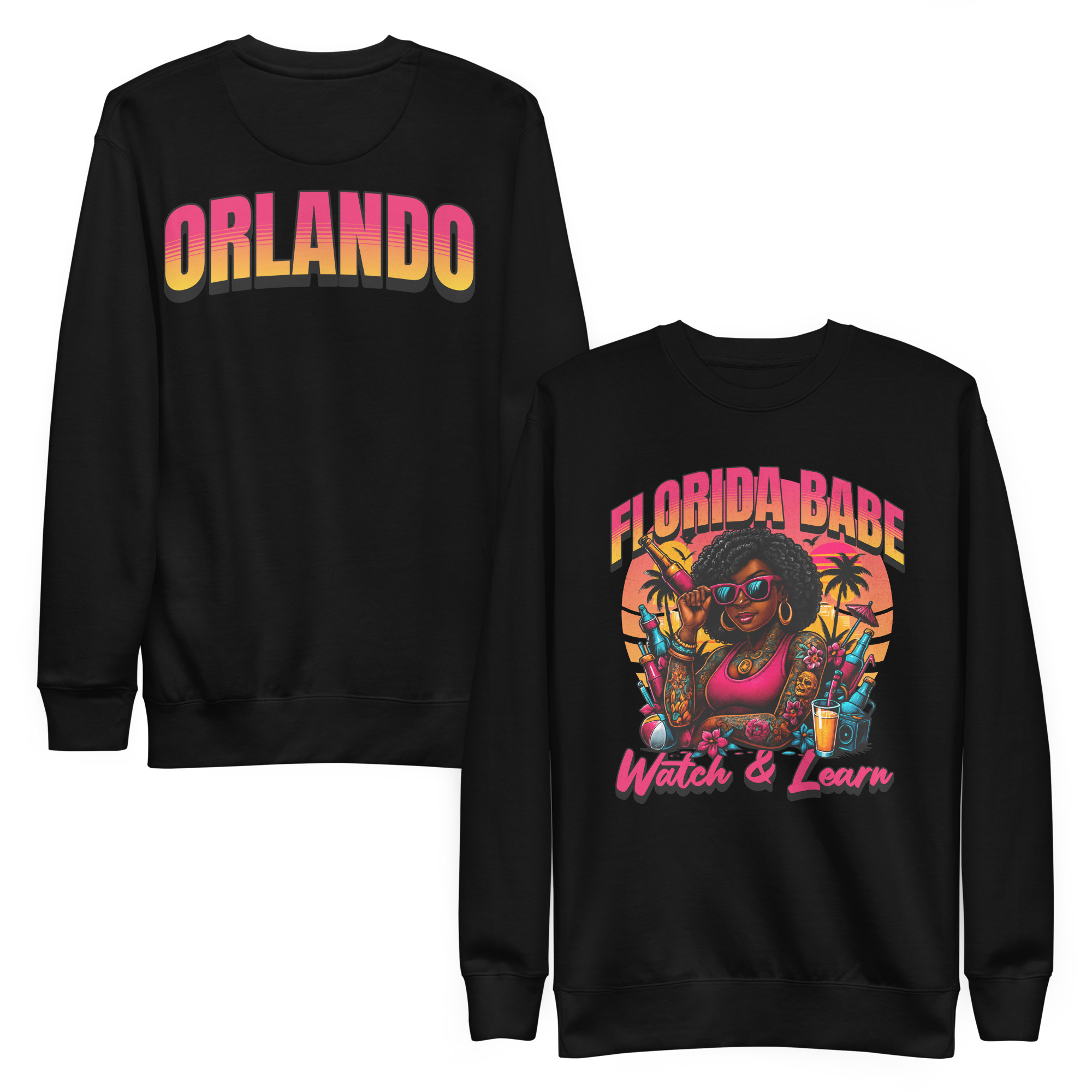 Florida Babe Sweatshirt (Brown Skin)