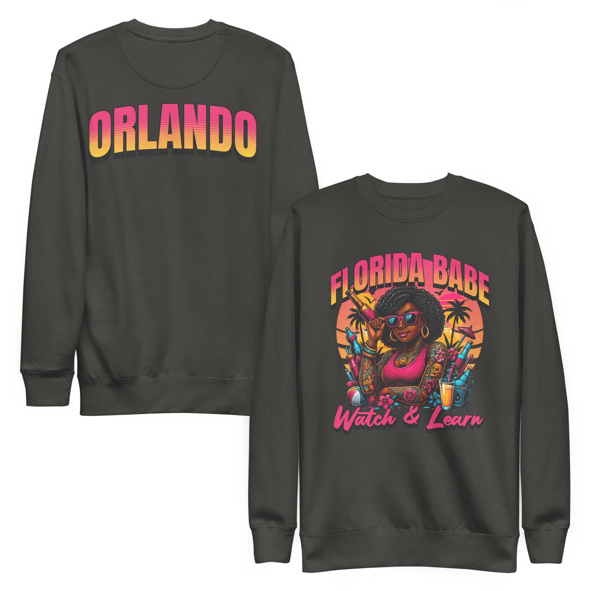 Florida Babe Sweatshirt (Brown Skin)