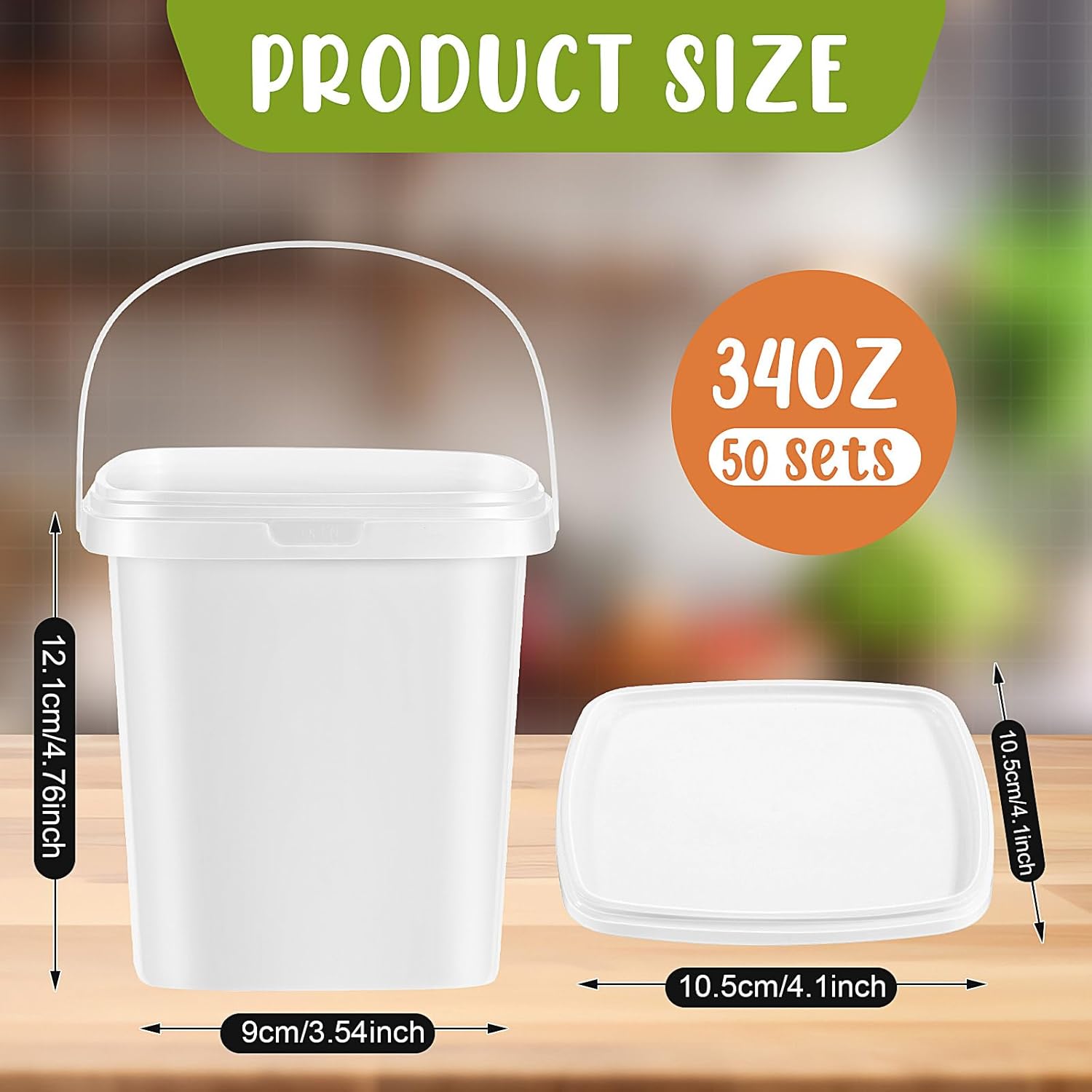 Plastic ice cream box