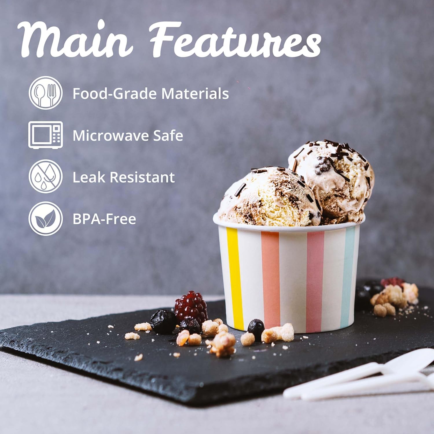 Paper Ice Cream Cups