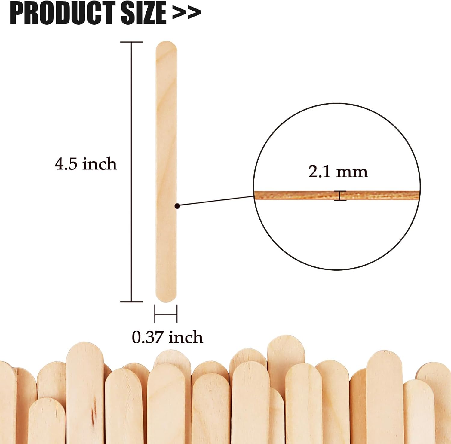 4.5 inch Ice Cream Sticks