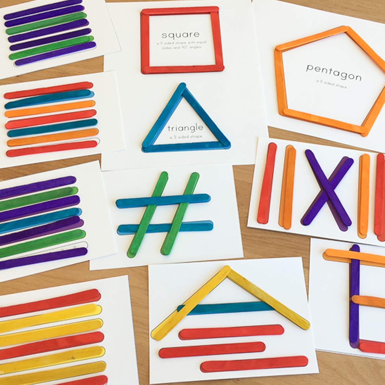 Colored Popsicle Sticks for Crafts