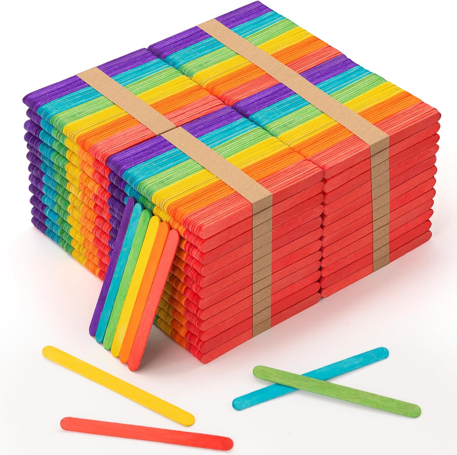 Colored Popsicle Sticks for Crafts
