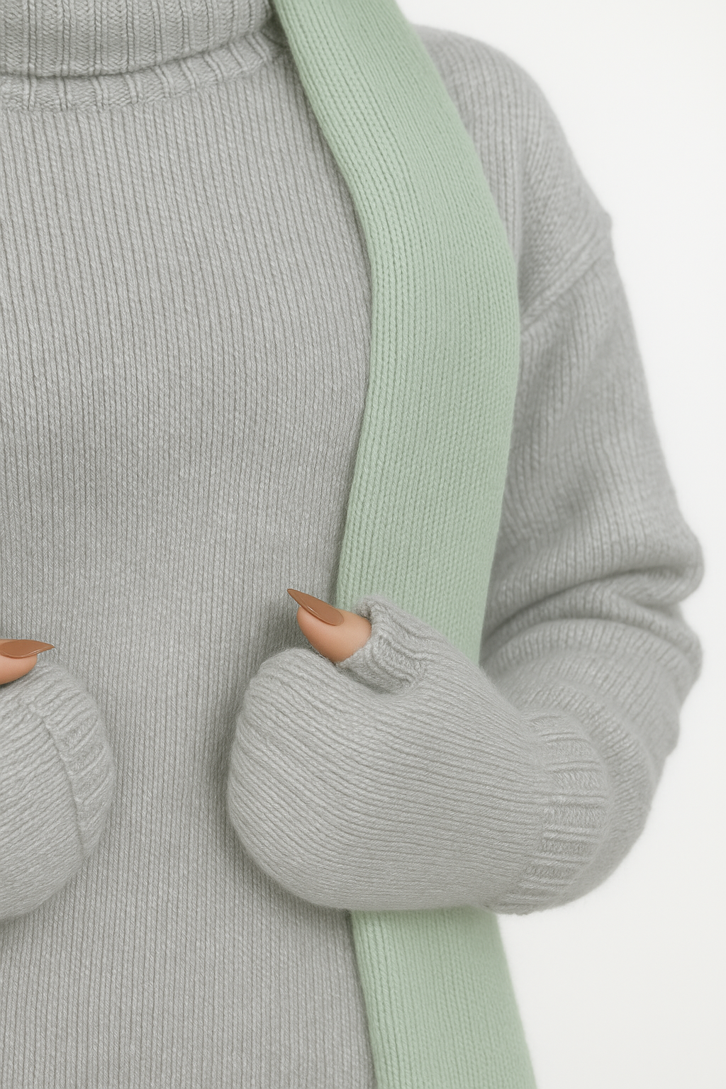 Les Mitaines Gris Argenté