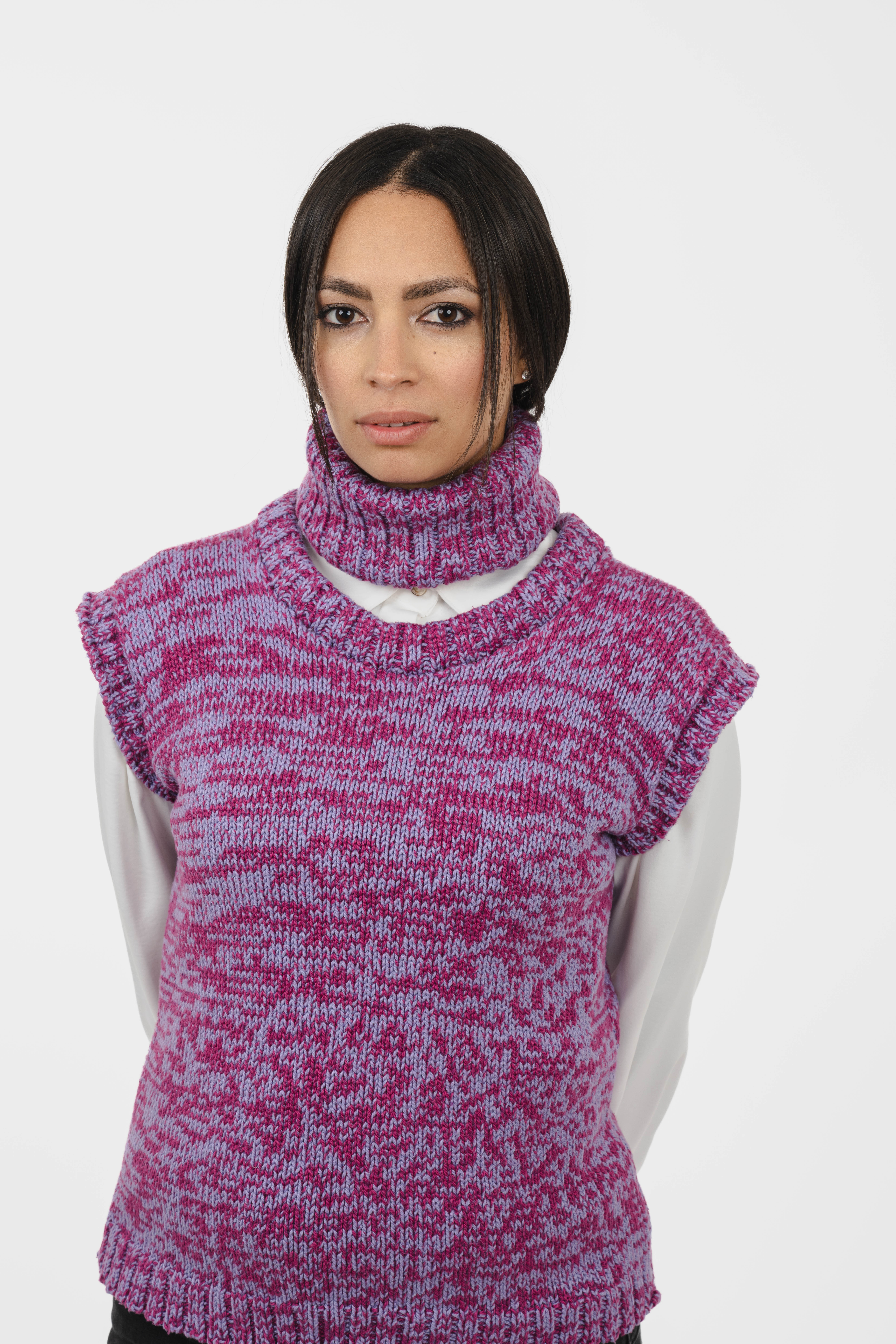 Le Tour de Cou Marbré Violet