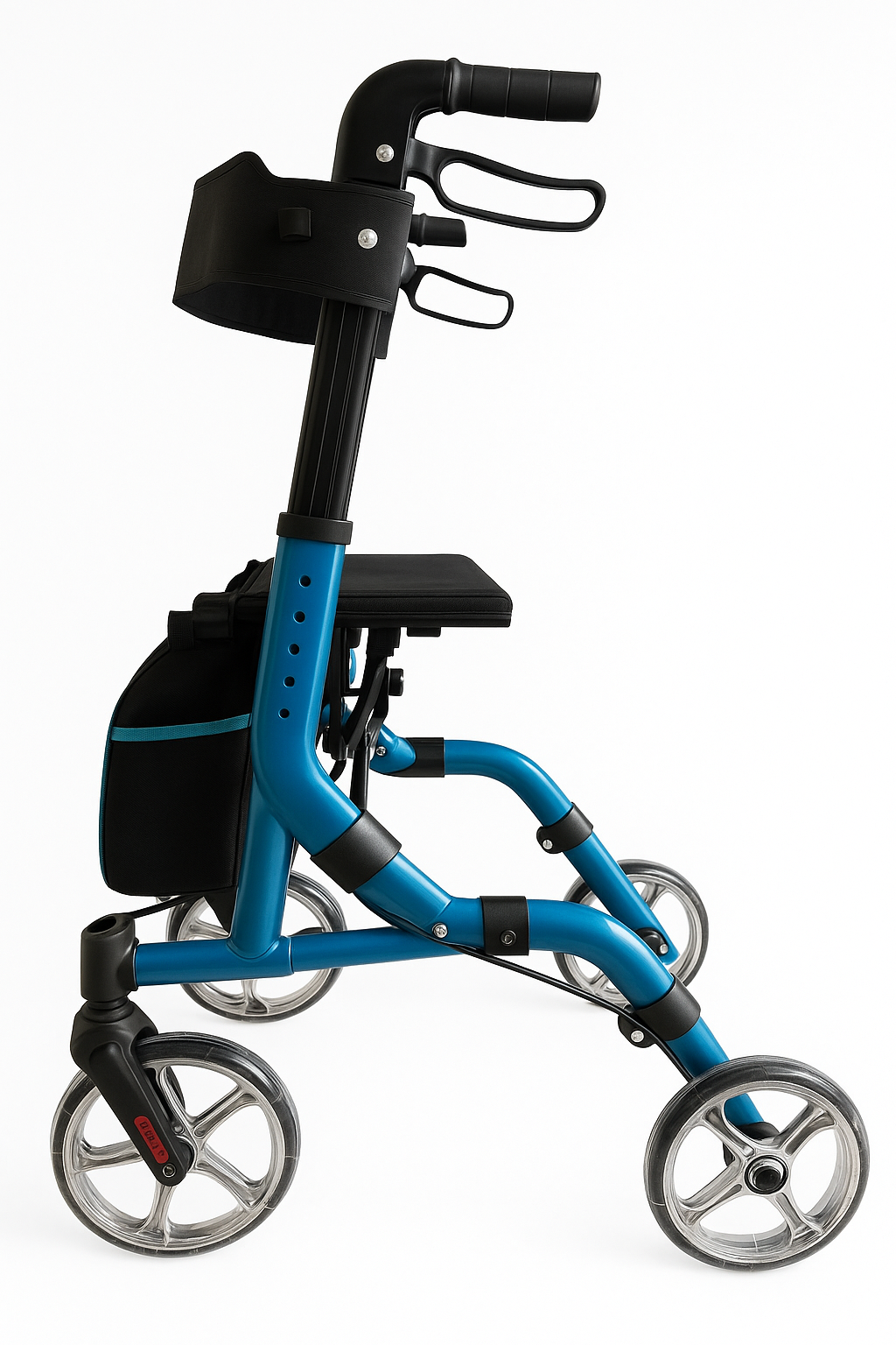 Andadera con asiento y ruedas grandes tipo europea