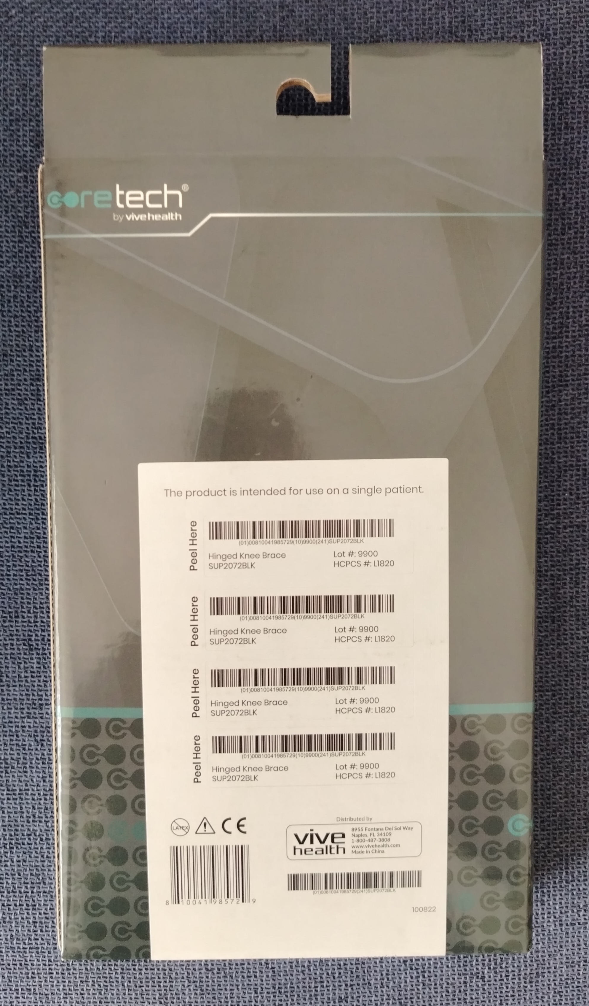 Rodillera Ajustable con Barras Laterales Flexibles Unitalla CORE TECH