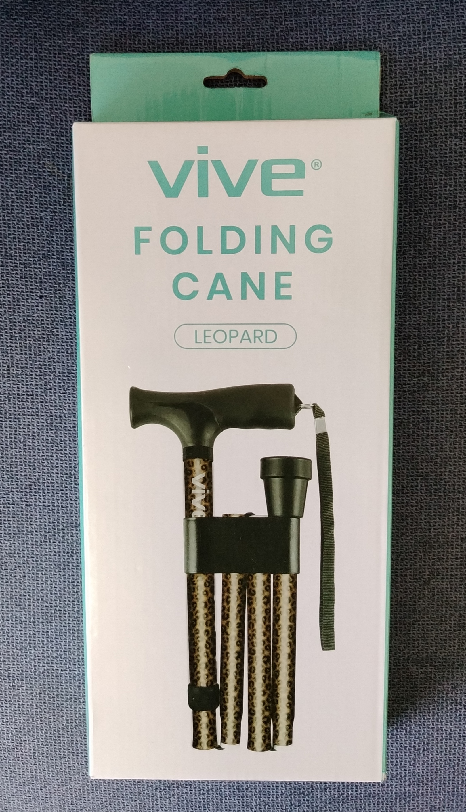 Bastón Plegable de un Punto - Leopardo