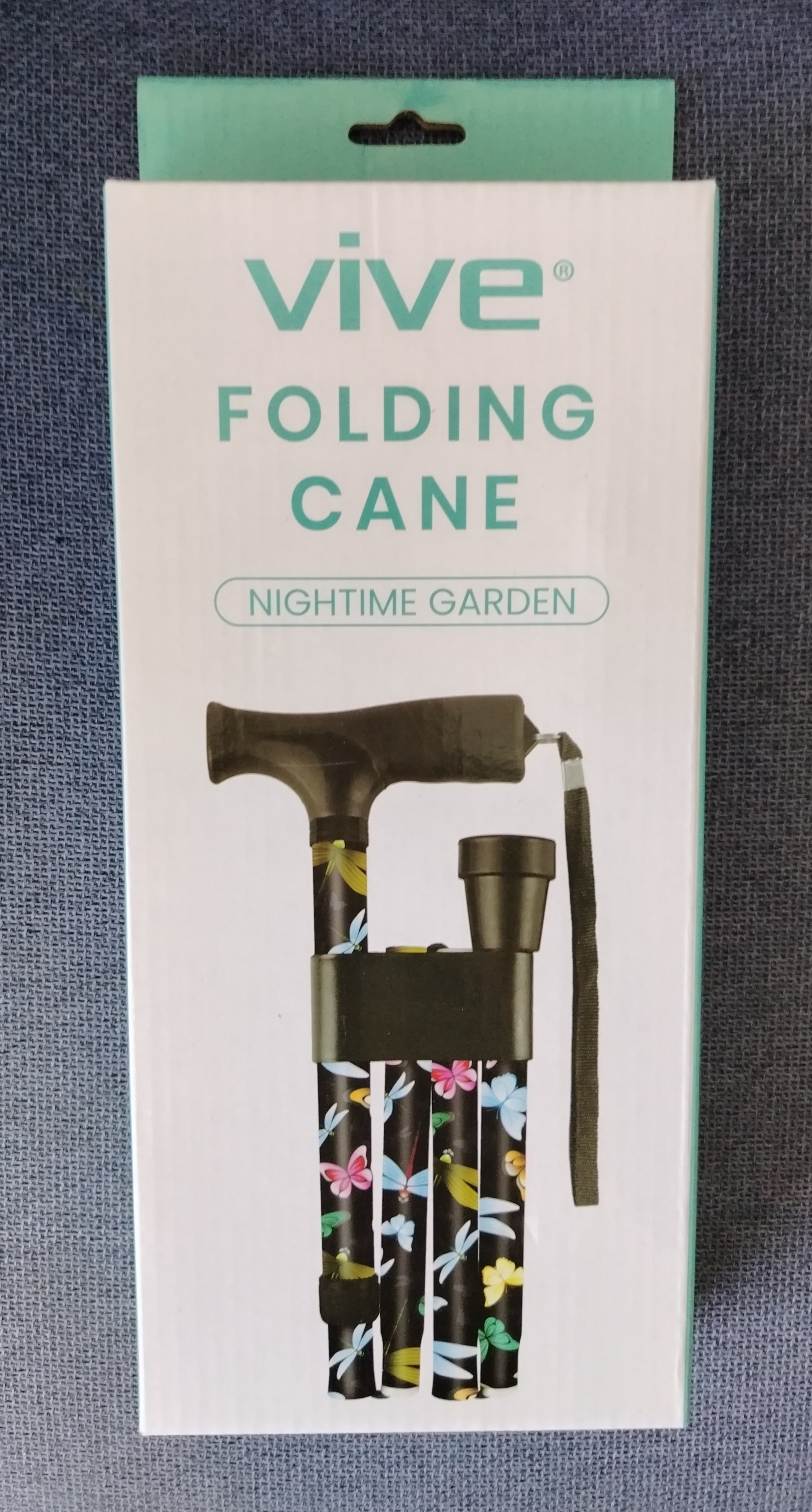 Bastón Plegable de un Punto - Mariposa