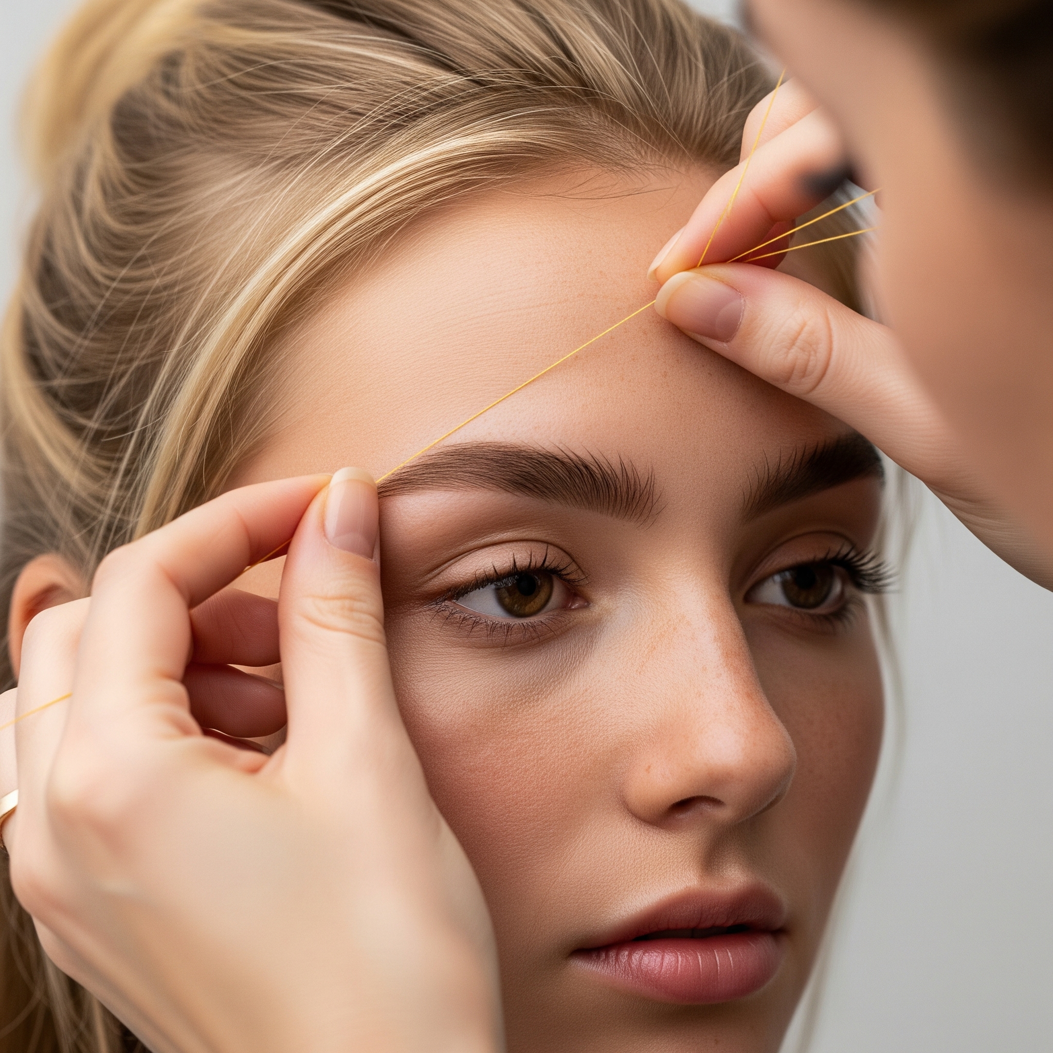 Depilación de Cejas con Hilo