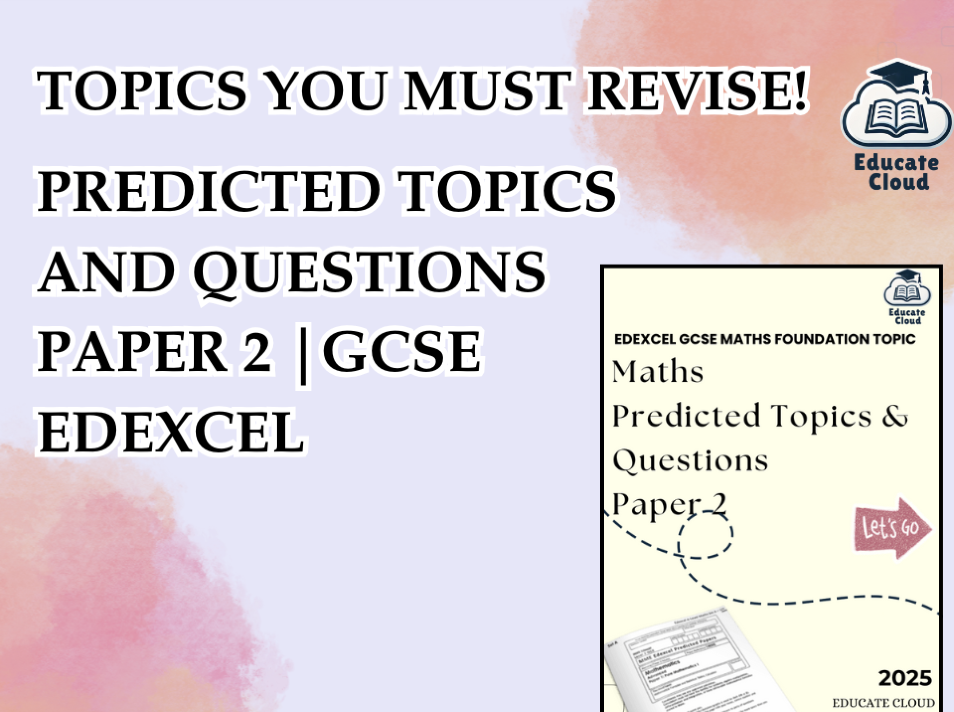GCSE Maths predicted Paper 2 June 2025 (with video solutions)