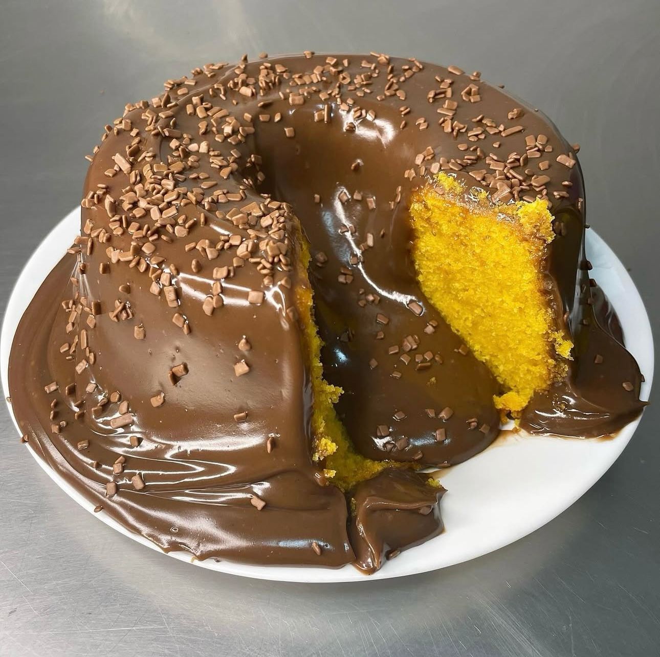 Bolo Vulcão - Cenoura