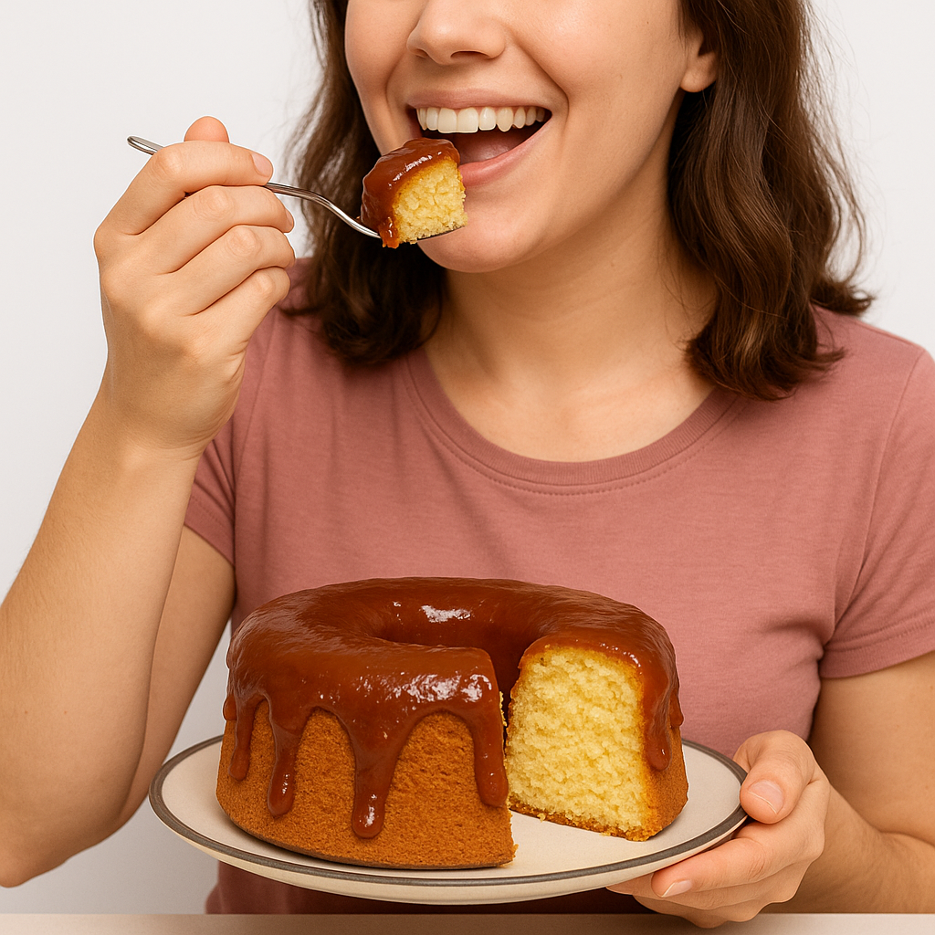 Bolo Caseiro de Fubá com Goiabada