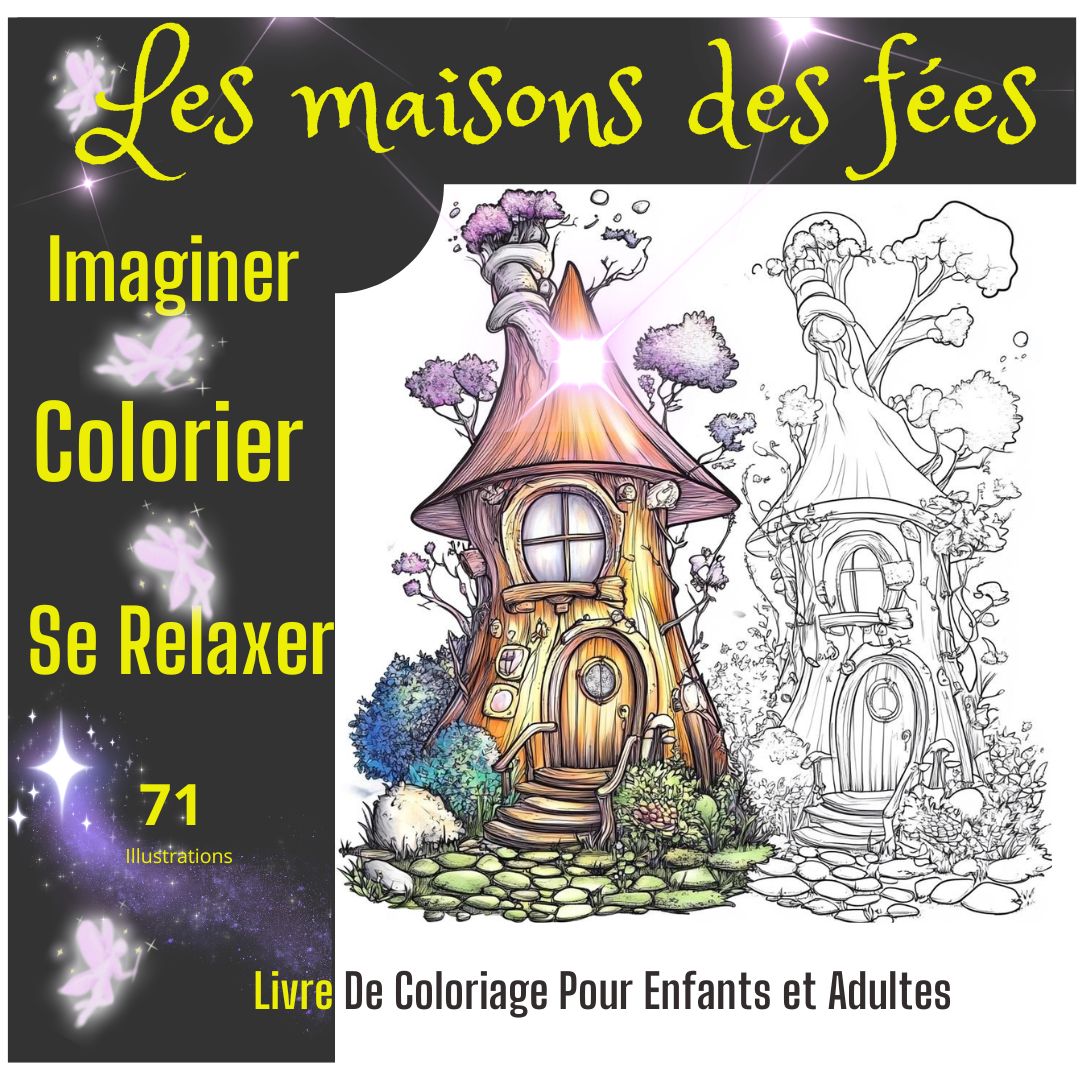 Les Maisons des fées Imaginer Colorier Se Relaxer
