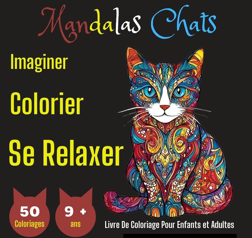 Mandalas Chats Imaginer Colorier Se relaxer